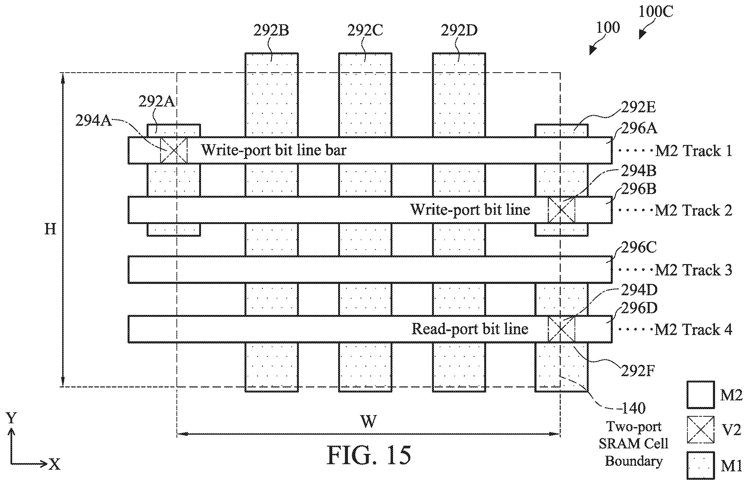 Patent US12588182 Figure 17 – Multi-port SRAM cell with metal interconnect structures