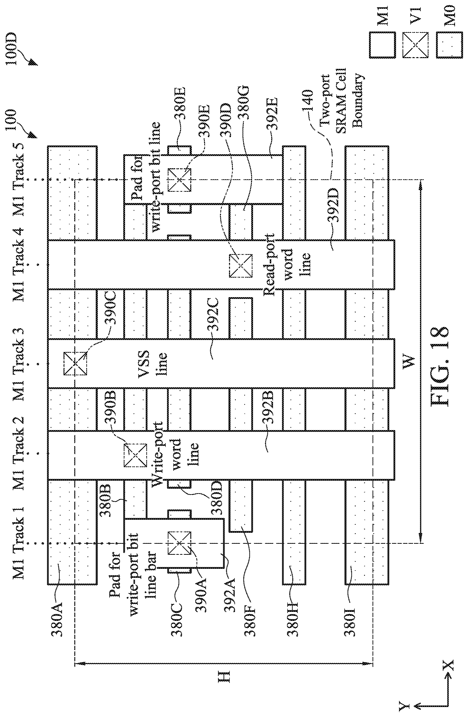 Patent US12588182 Figure 20 – Multi-port SRAM cell with metal interconnect structures