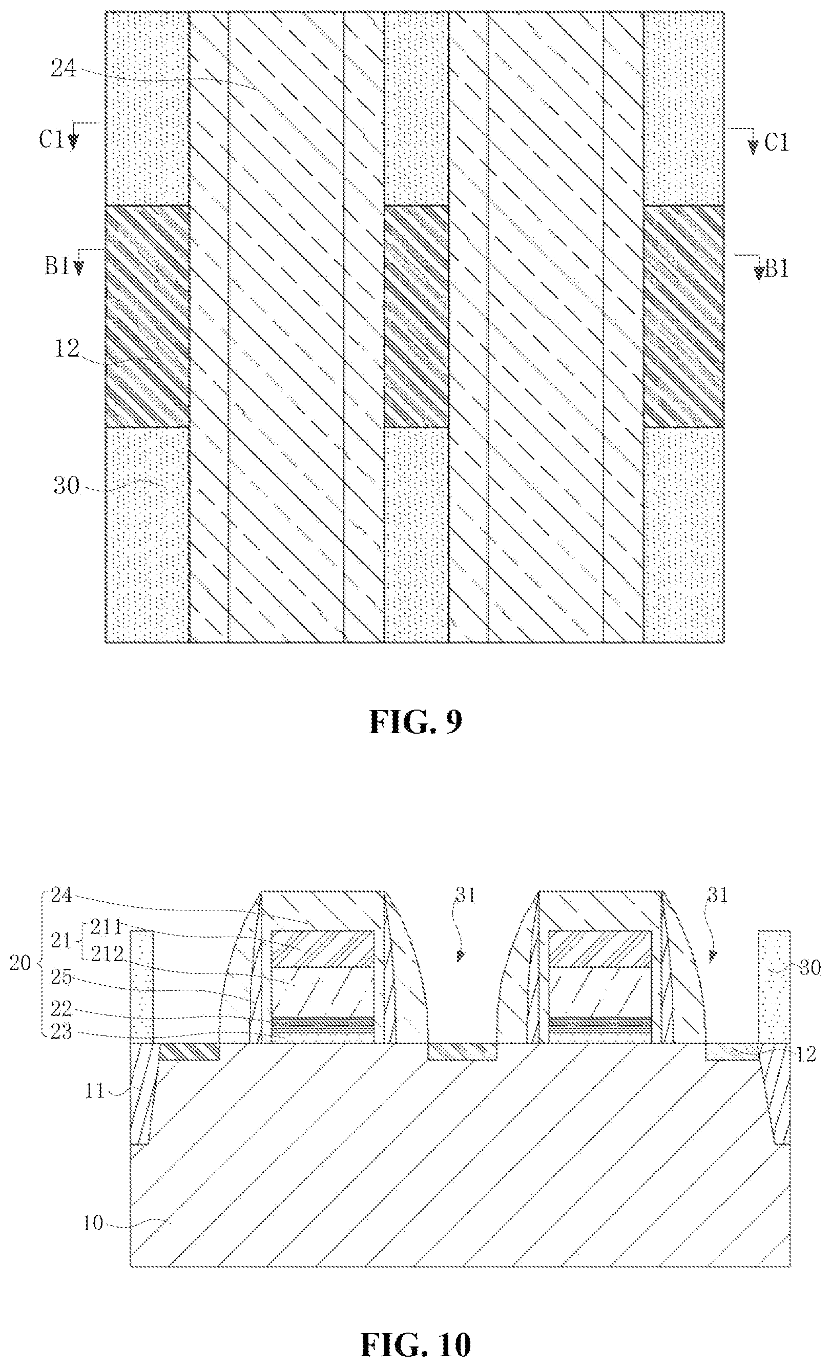 Patent US12588183 Figure 5 – Semiconductor memory structure with butted contact and method for manufacturing same
