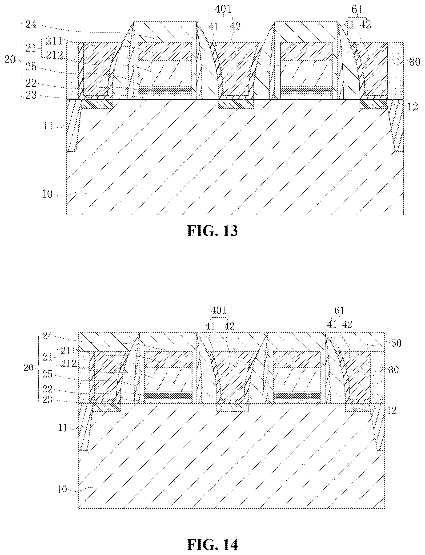 Patent US12588183 Figure 7 – Semiconductor memory structure with butted contact and method for manufacturing same