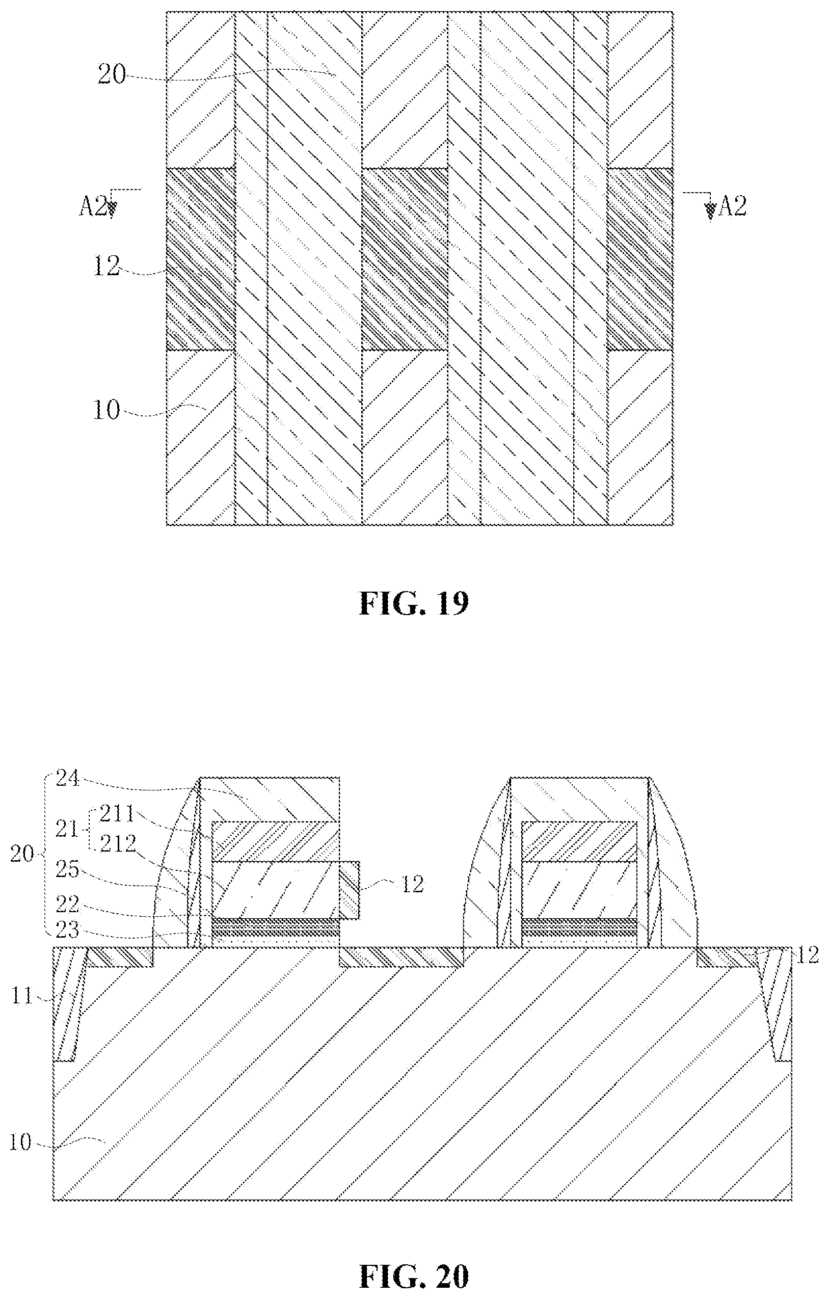 Patent US12588183 Figure 10 – Semiconductor memory structure with butted contact and method for manufacturing same