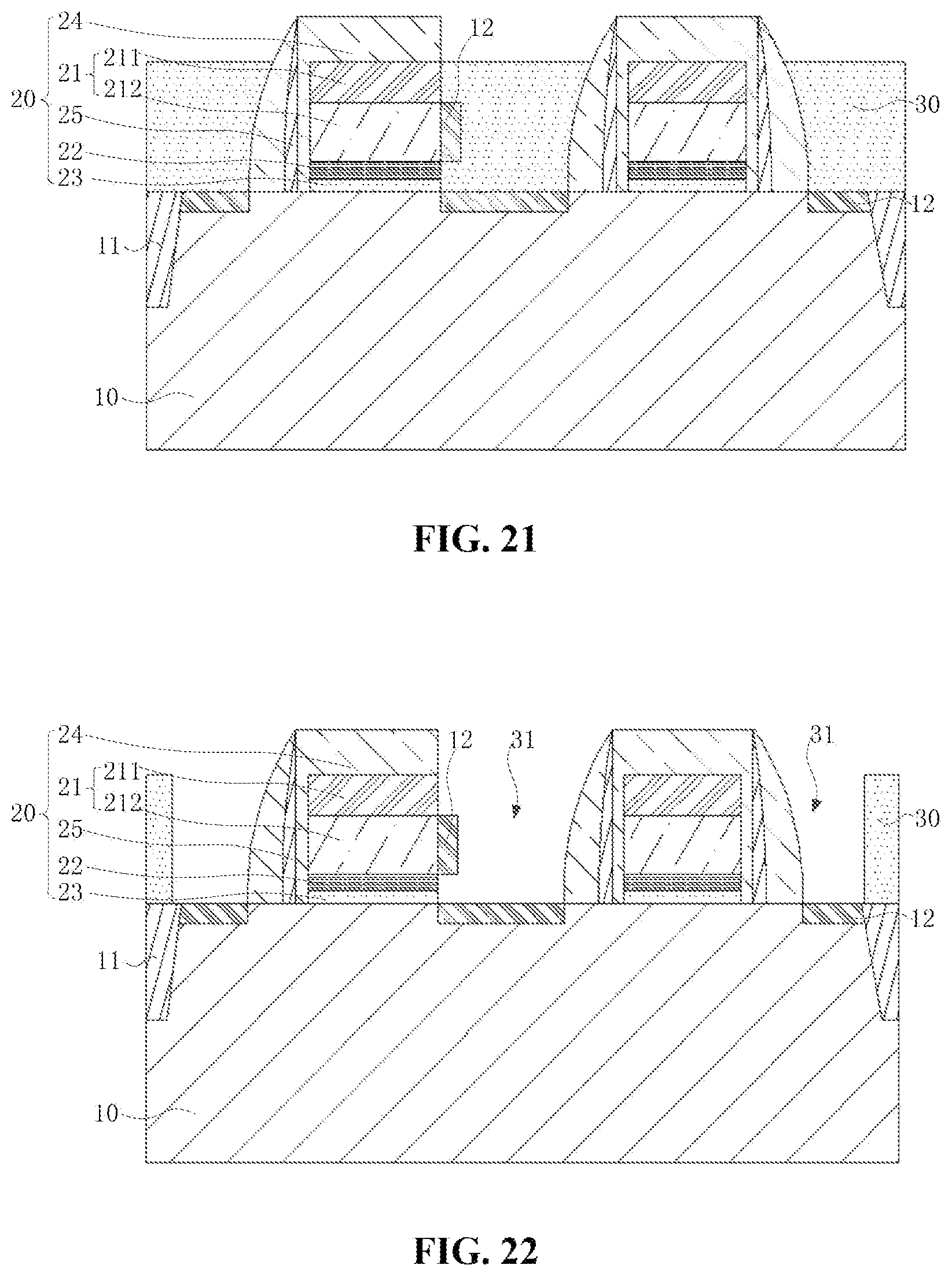 Patent US12588183 Figure 11 – Semiconductor memory structure with butted contact and method for manufacturing same