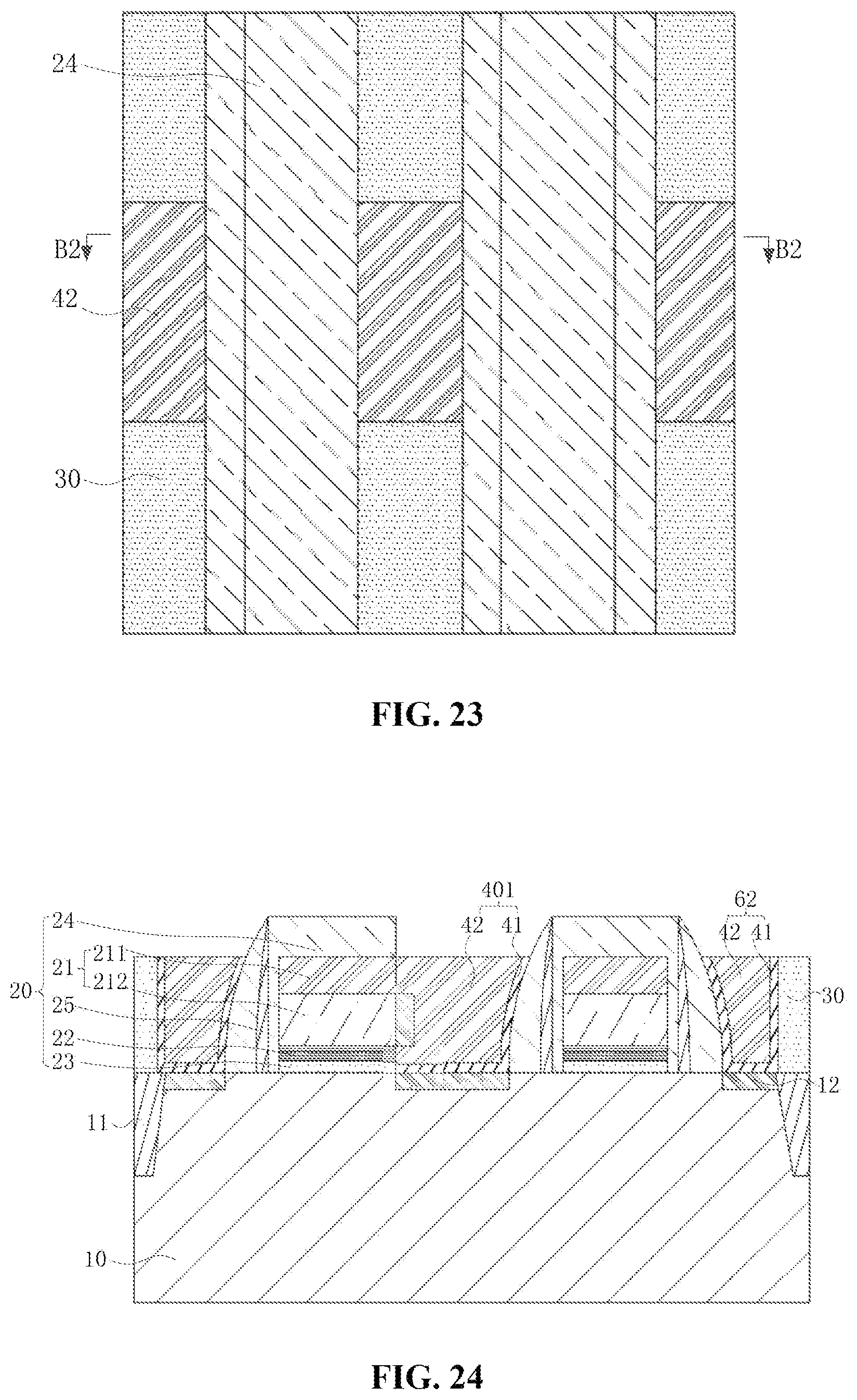 Patent US12588183 Figure 12 – Semiconductor memory structure with butted contact and method for manufacturing same