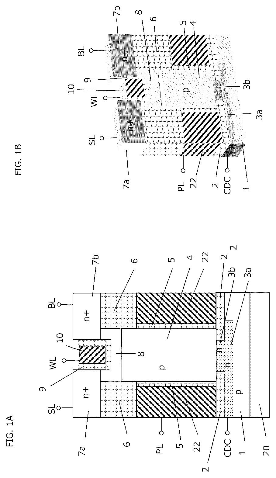 Patent US12588186 Figure 1 – Memory device using semiconductor element