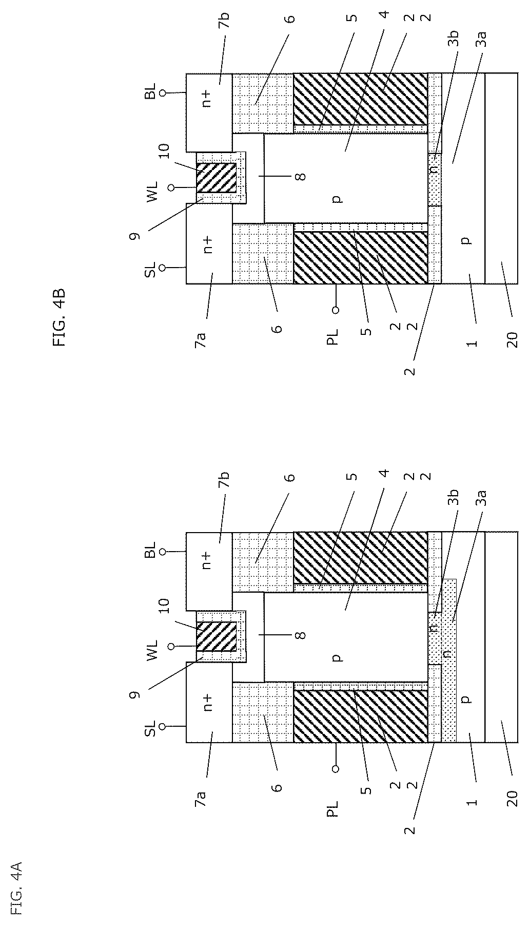 Patent US12588186 Figure 4 – Memory device using semiconductor element
