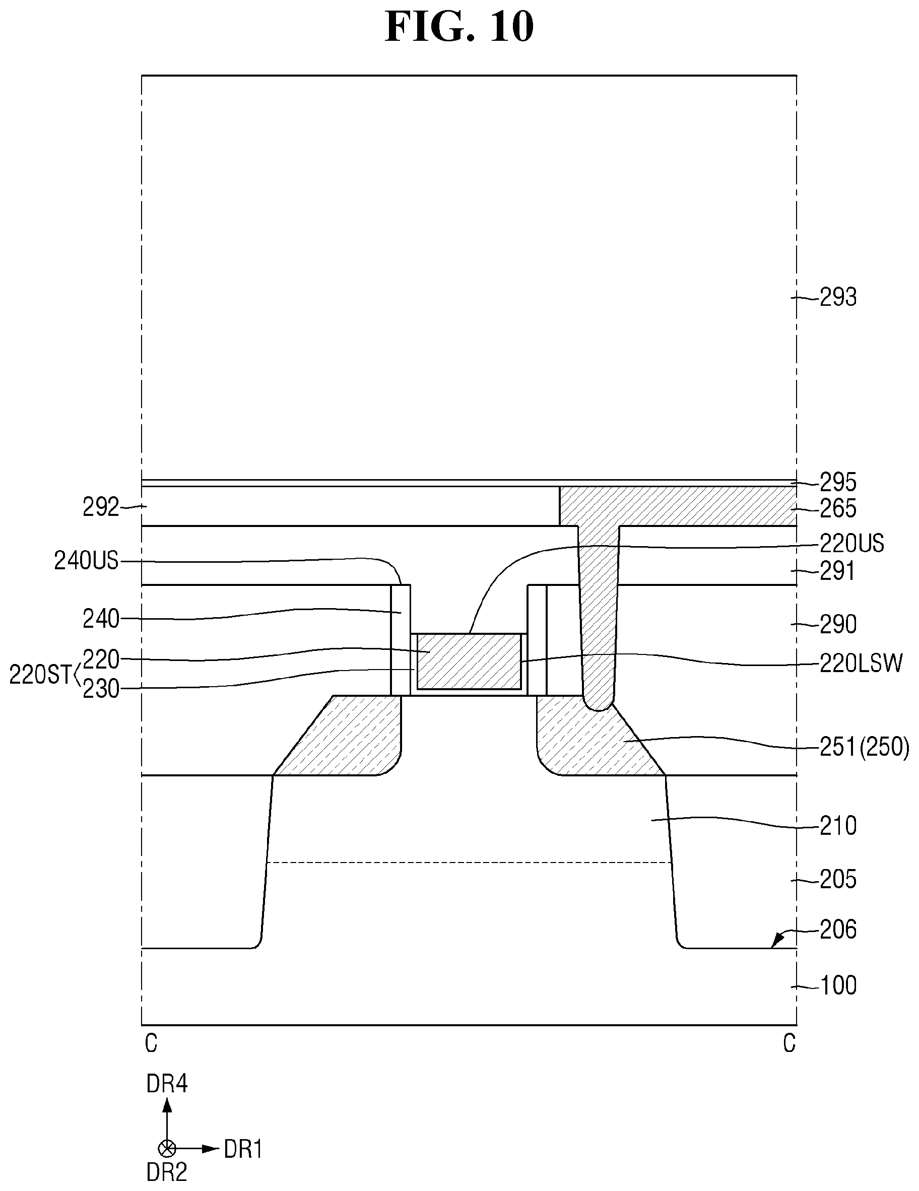 Patent US12588187 Figure 10 – Semiconductor memory device and method for fabricating the same