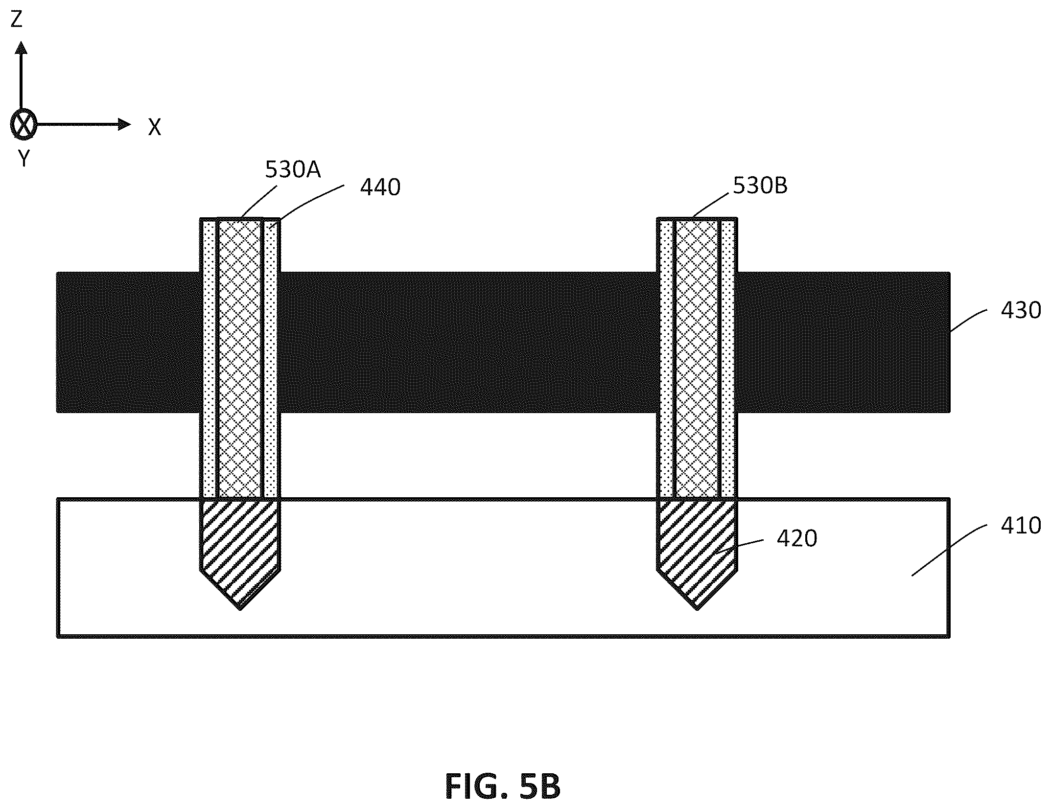 Patent US12588189 Figure 7 – Memory devices with vertical transistors