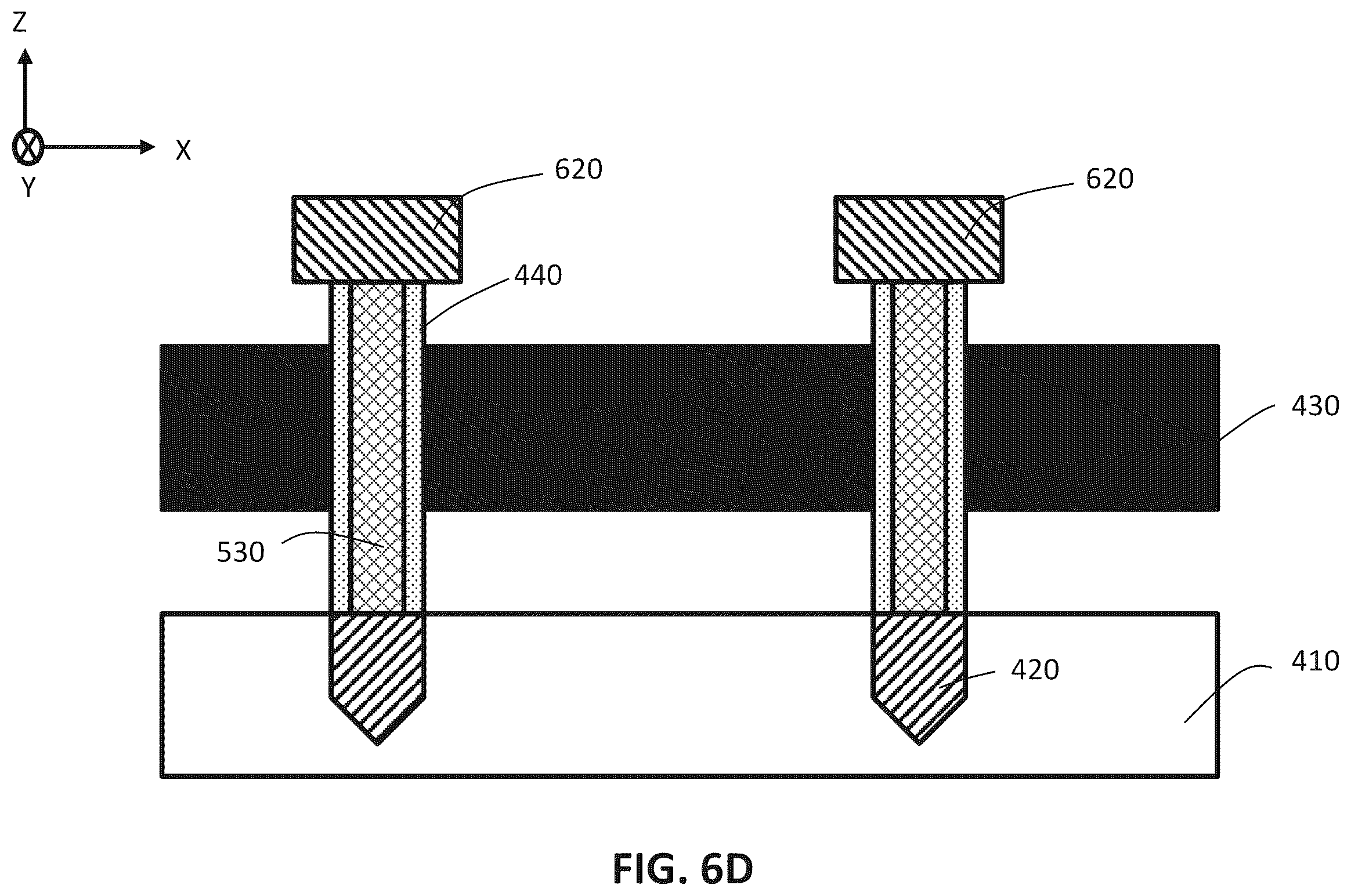 Patent US12588189 Figure 9 – Memory devices with vertical transistors