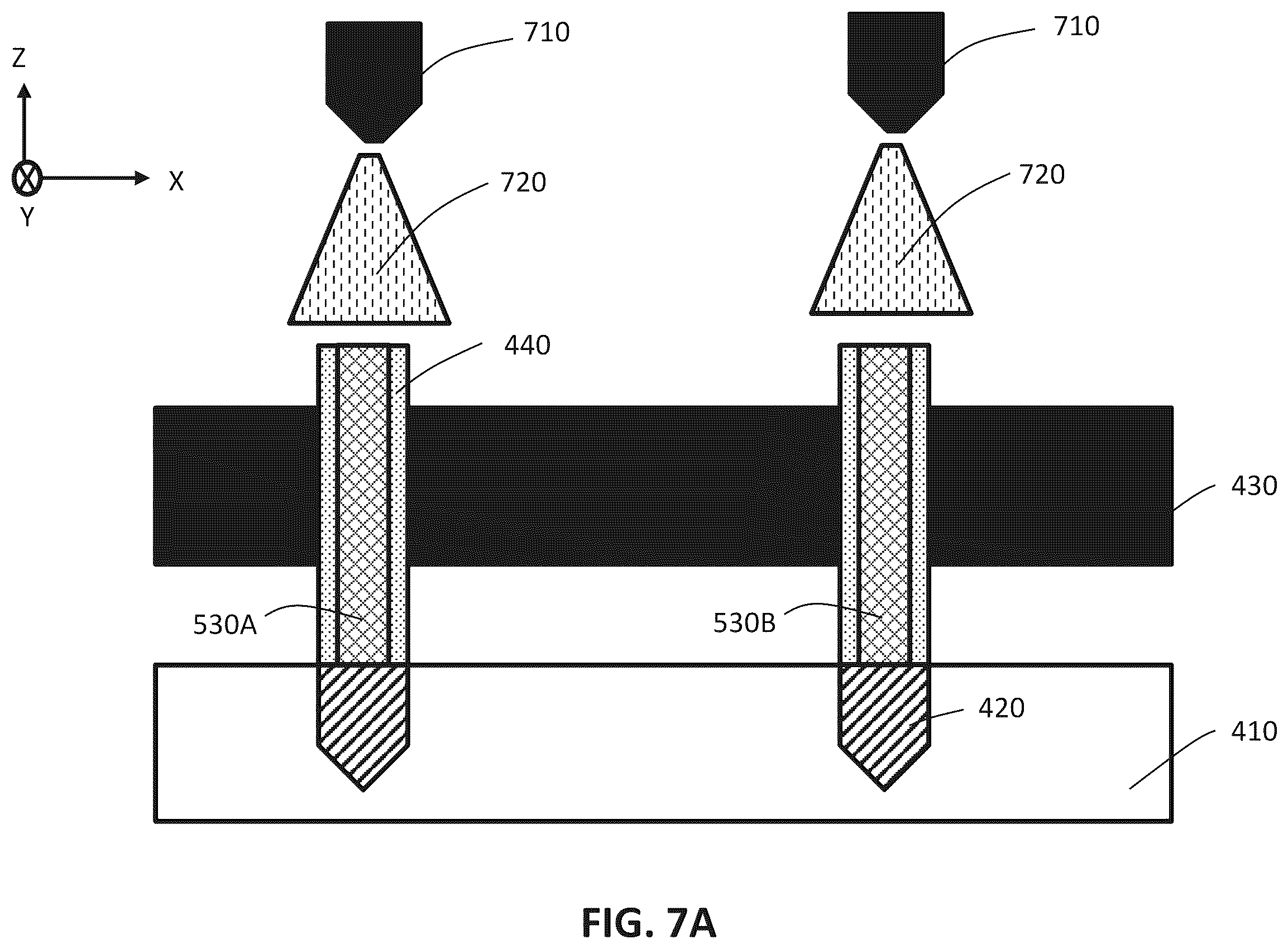 Patent US12588189 Figure 10 – Memory devices with vertical transistors