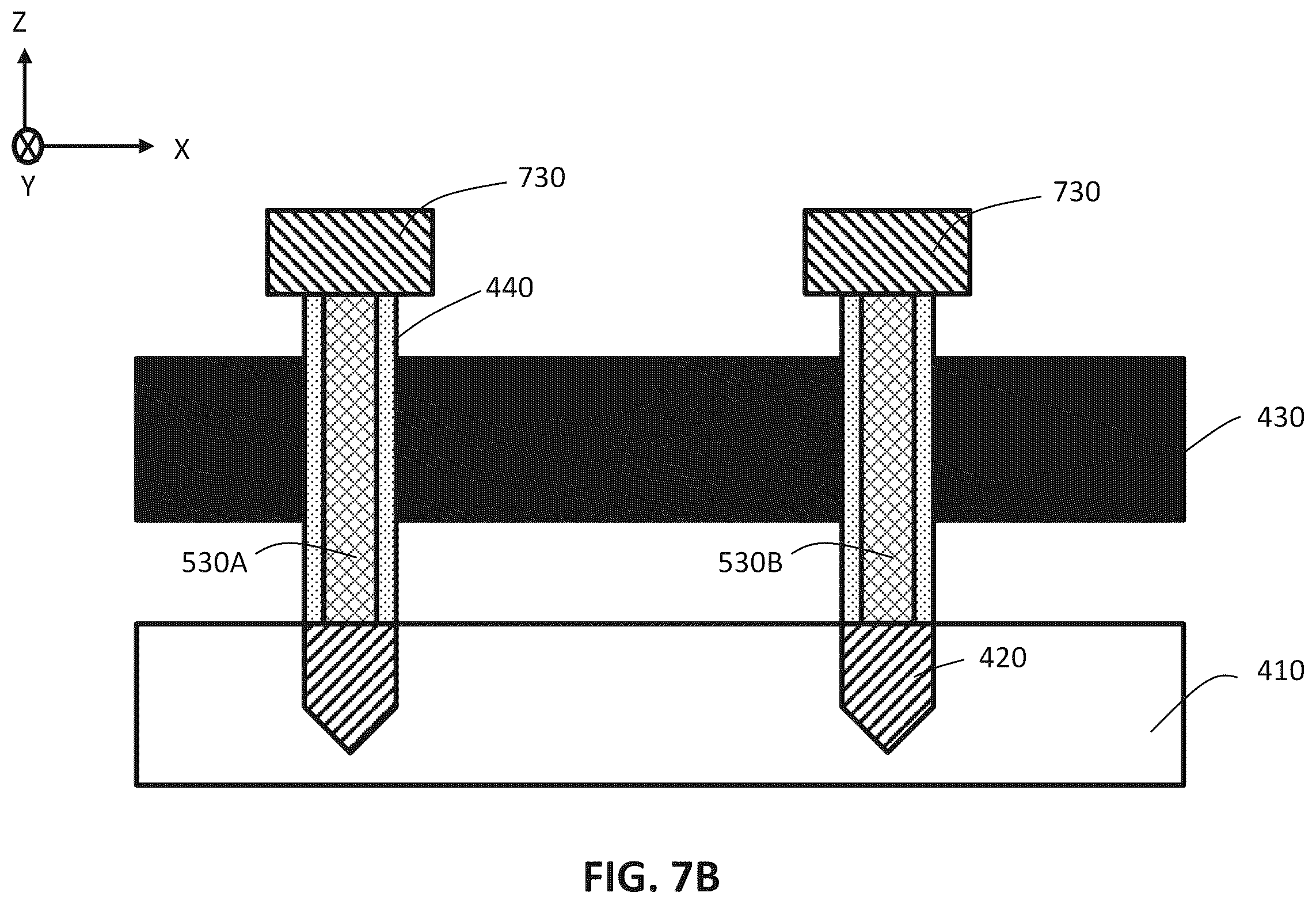 Patent US12588189 Figure 11 – Memory devices with vertical transistors