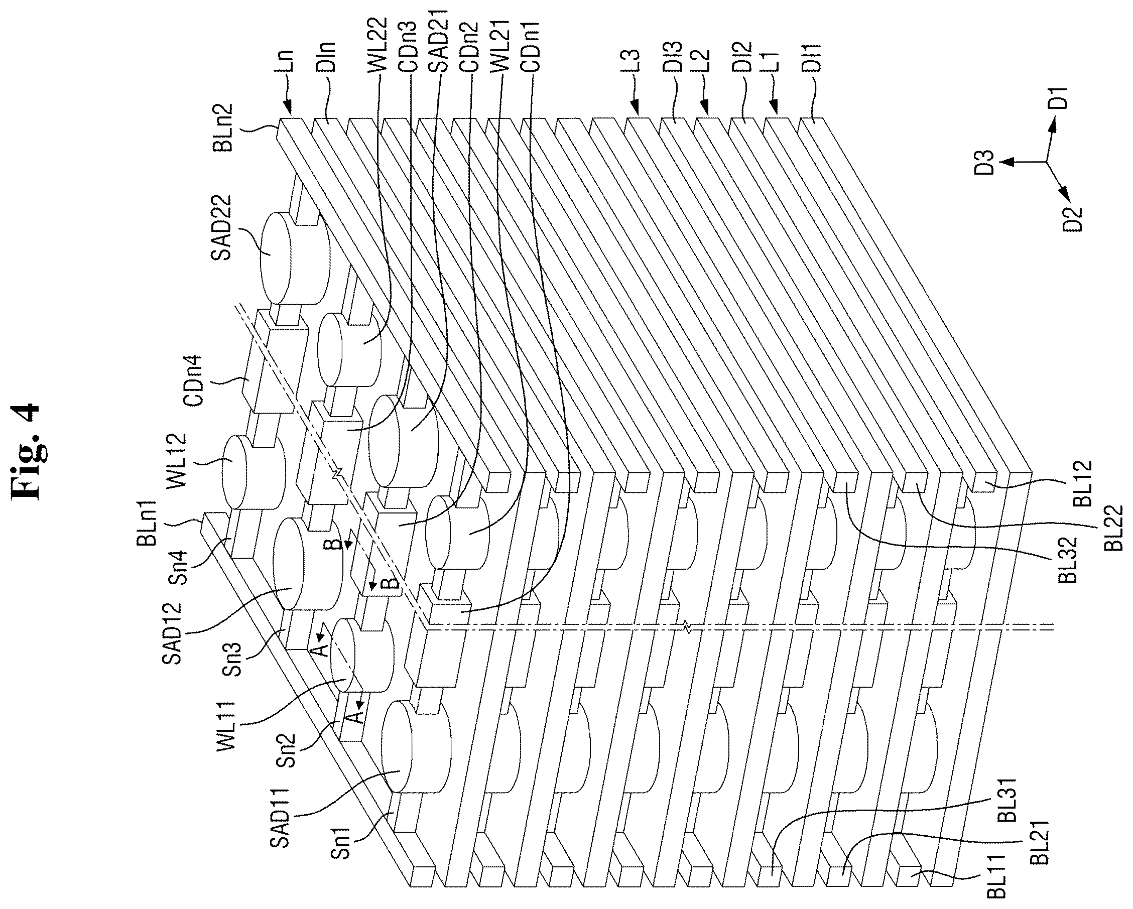 Patent US12588193 Figure 4 – Semiconductor device and method of fabricating the same