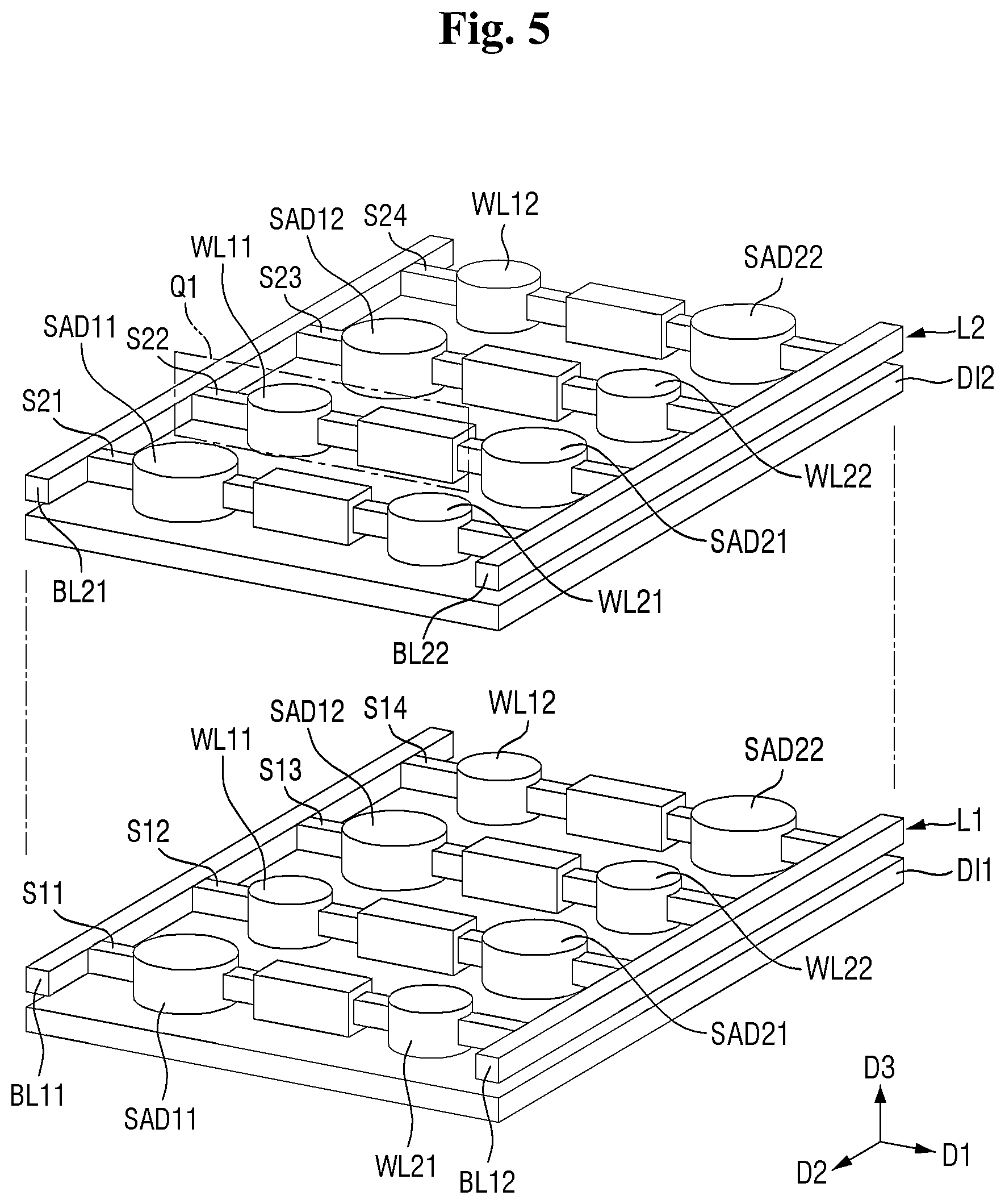 Patent US12588193 Figure 5 – Semiconductor device and method of fabricating the same