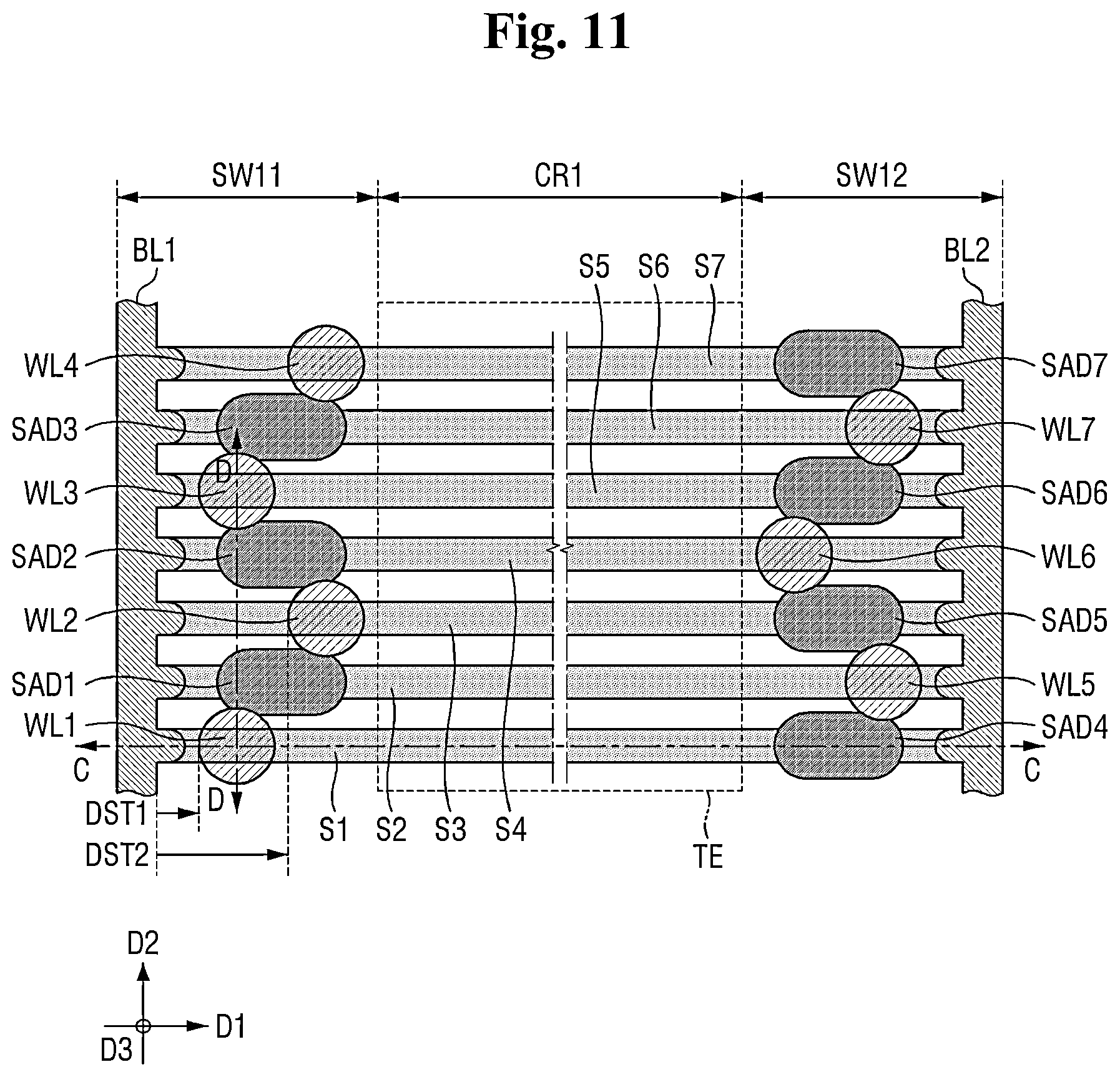 Patent US12588193 Figure 11 – Semiconductor device and method of fabricating the same