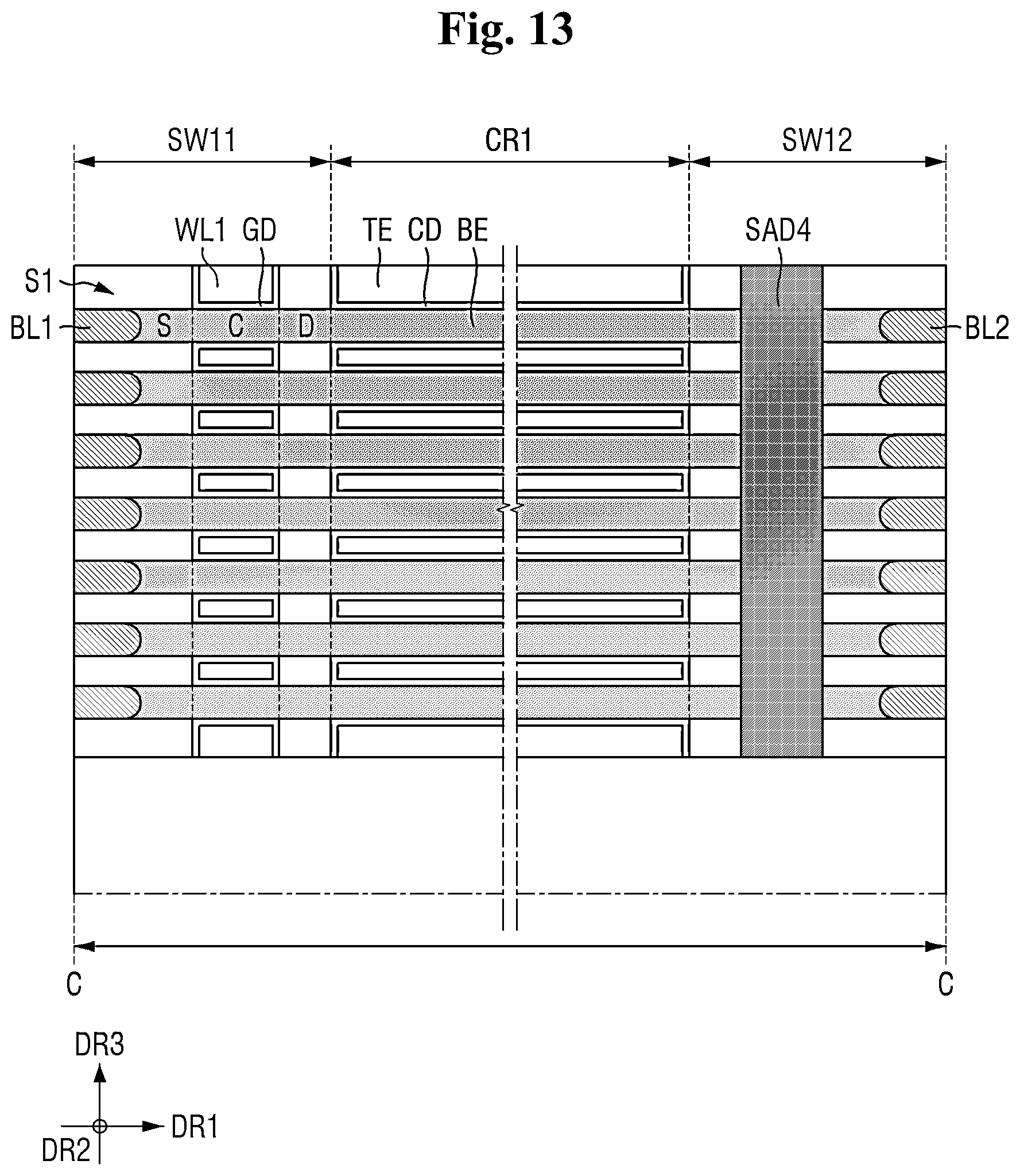 Patent US12588193 Figure 13 – Semiconductor device and method of fabricating the same