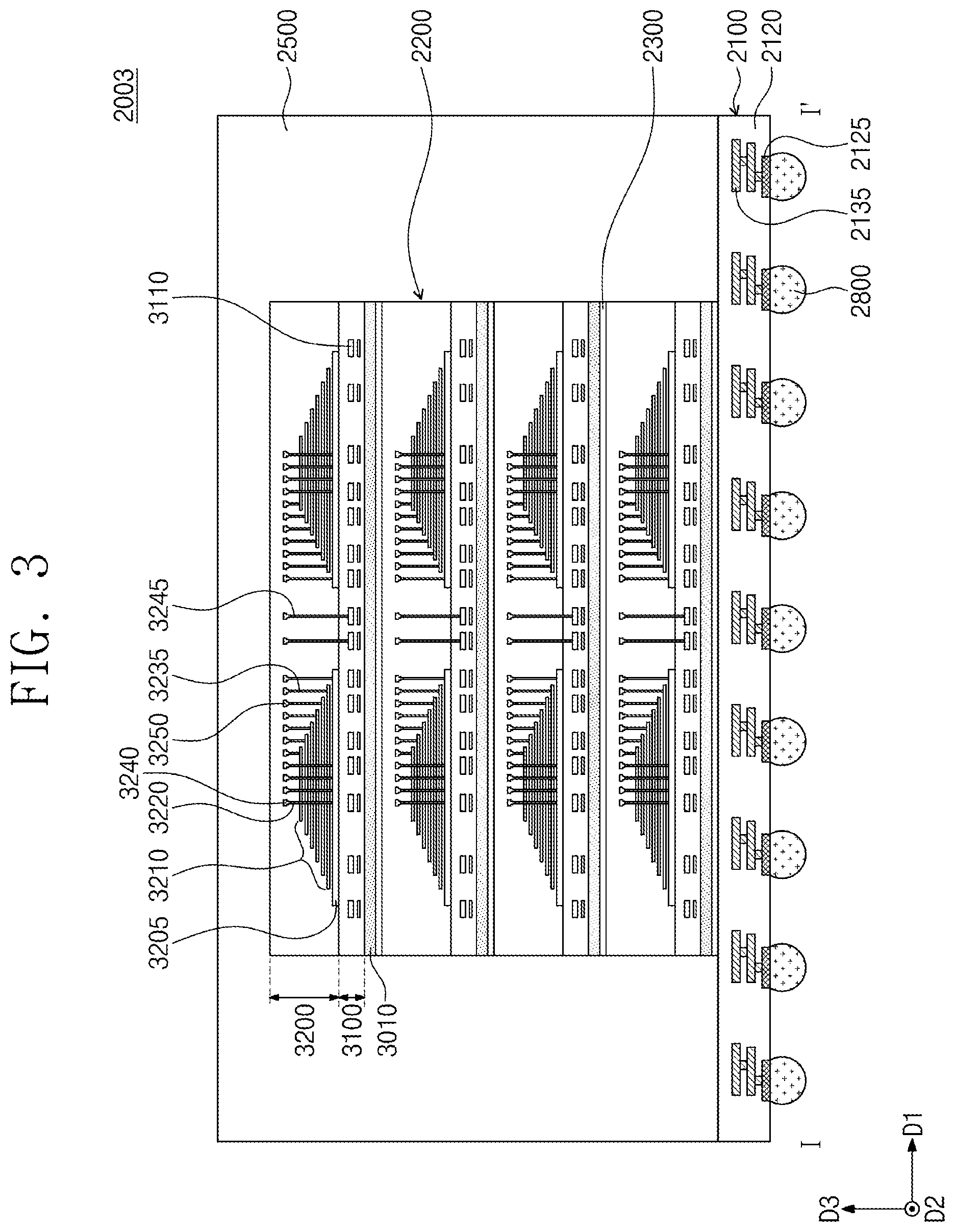 Patent US12588196 Figure 3 – Electrode structure including nano dot pattern and semiconductor device and electronic system including the same