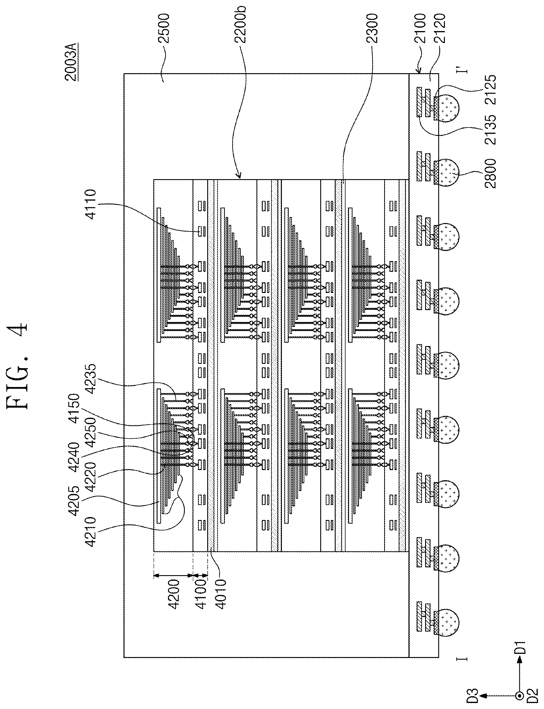 Patent US12588196 Figure 4 – Electrode structure including nano dot pattern and semiconductor device and electronic system including the same