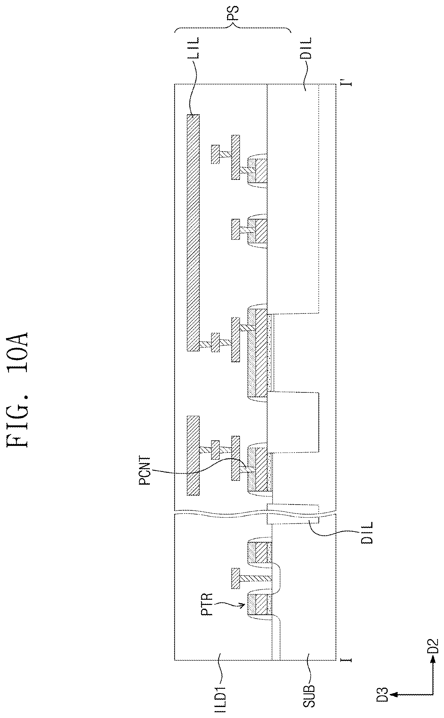Patent US12588196 Figure 11 – Electrode structure including nano dot pattern and semiconductor device and electronic system including the same