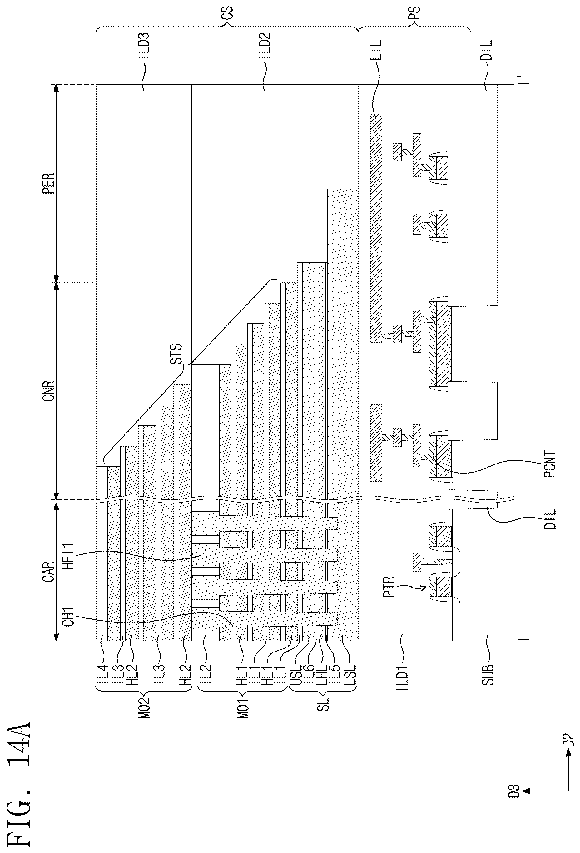Patent US12588196 Figure 19 – Electrode structure including nano dot pattern and semiconductor device and electronic system including the same