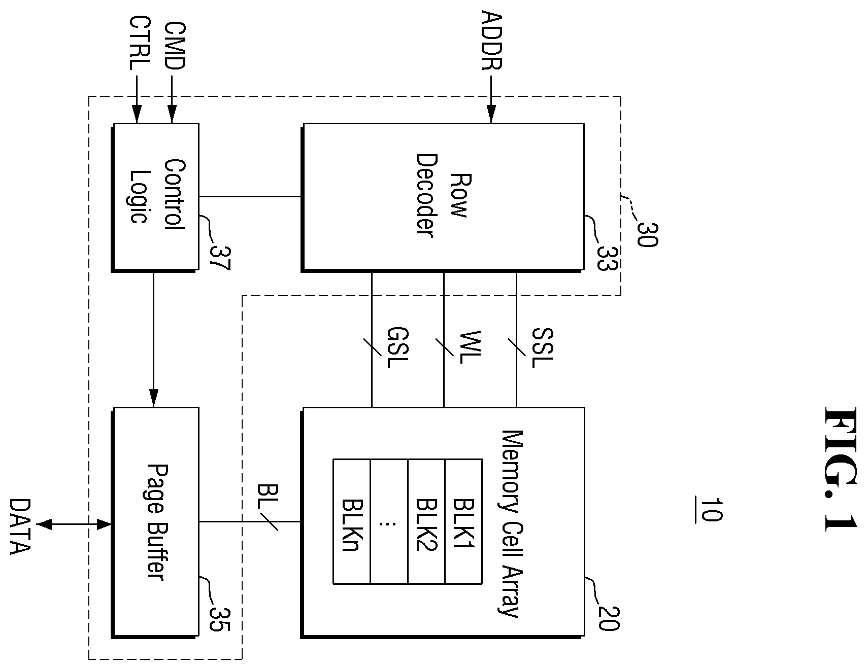 Patent US12588199 Figure 1 – Non-volatile memory device and electronic system including the same