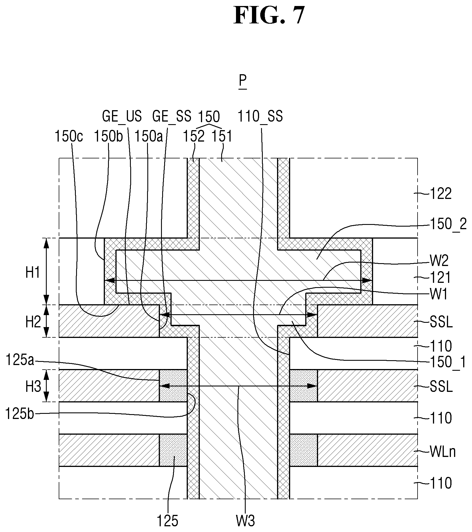 Patent US12588199 Figure 7 – Non-volatile memory device and electronic system including the same