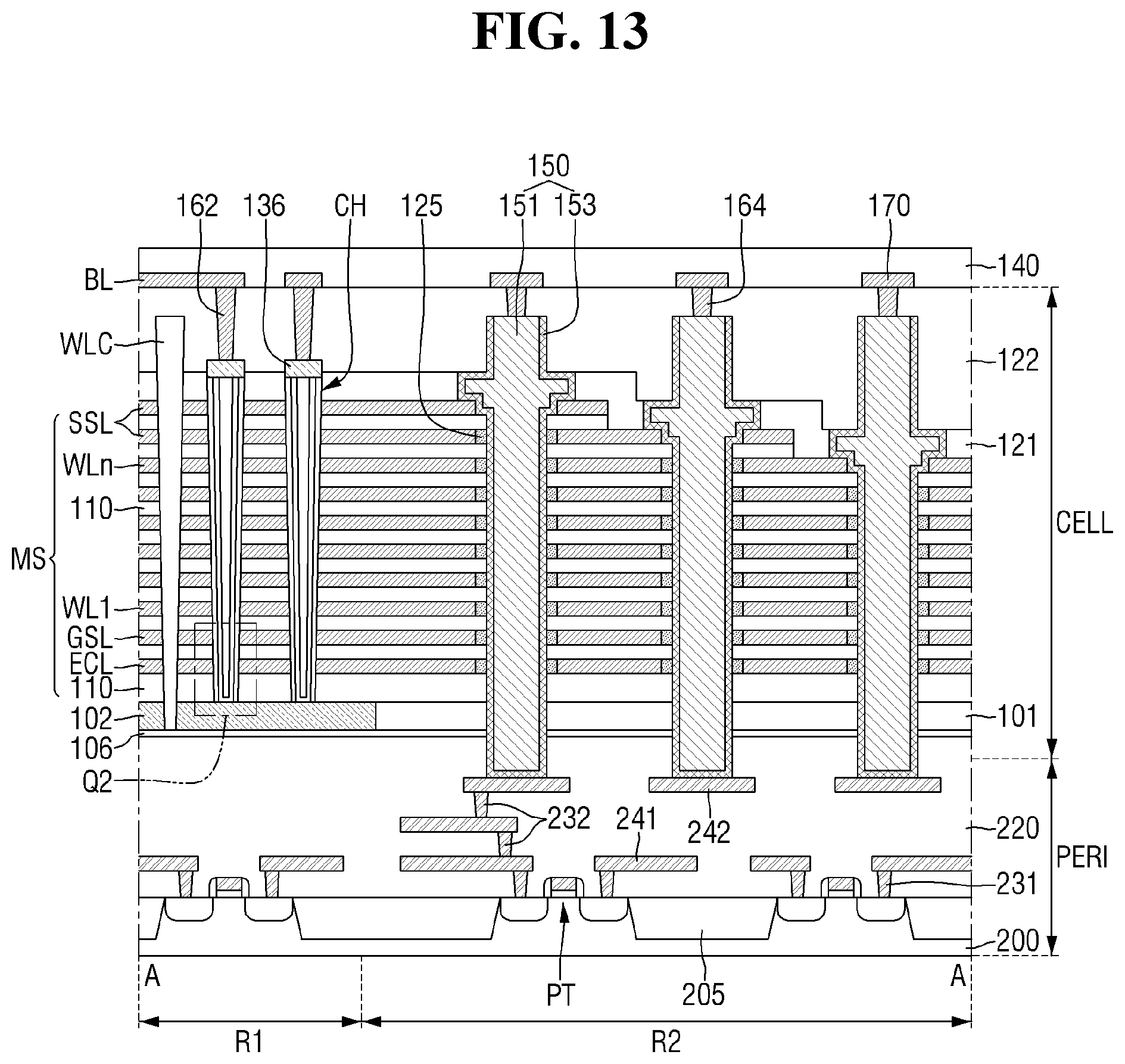 Patent US12588199 Figure 13 – Non-volatile memory device and electronic system including the same