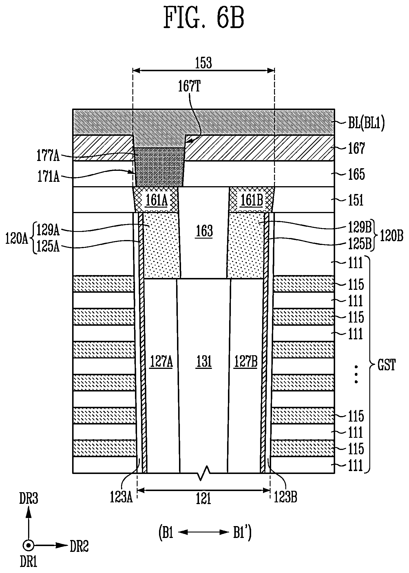 Patent US12588203 Figure 8 – Semiconductor memory device with decreased parasitic capacitance