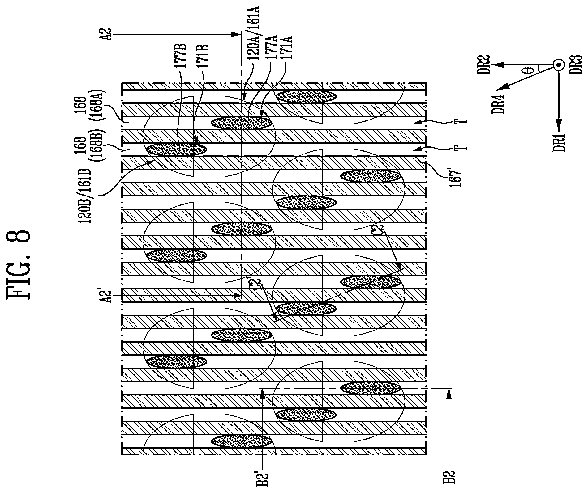 Patent US12588203 Figure 13 – Semiconductor memory device with decreased parasitic capacitance