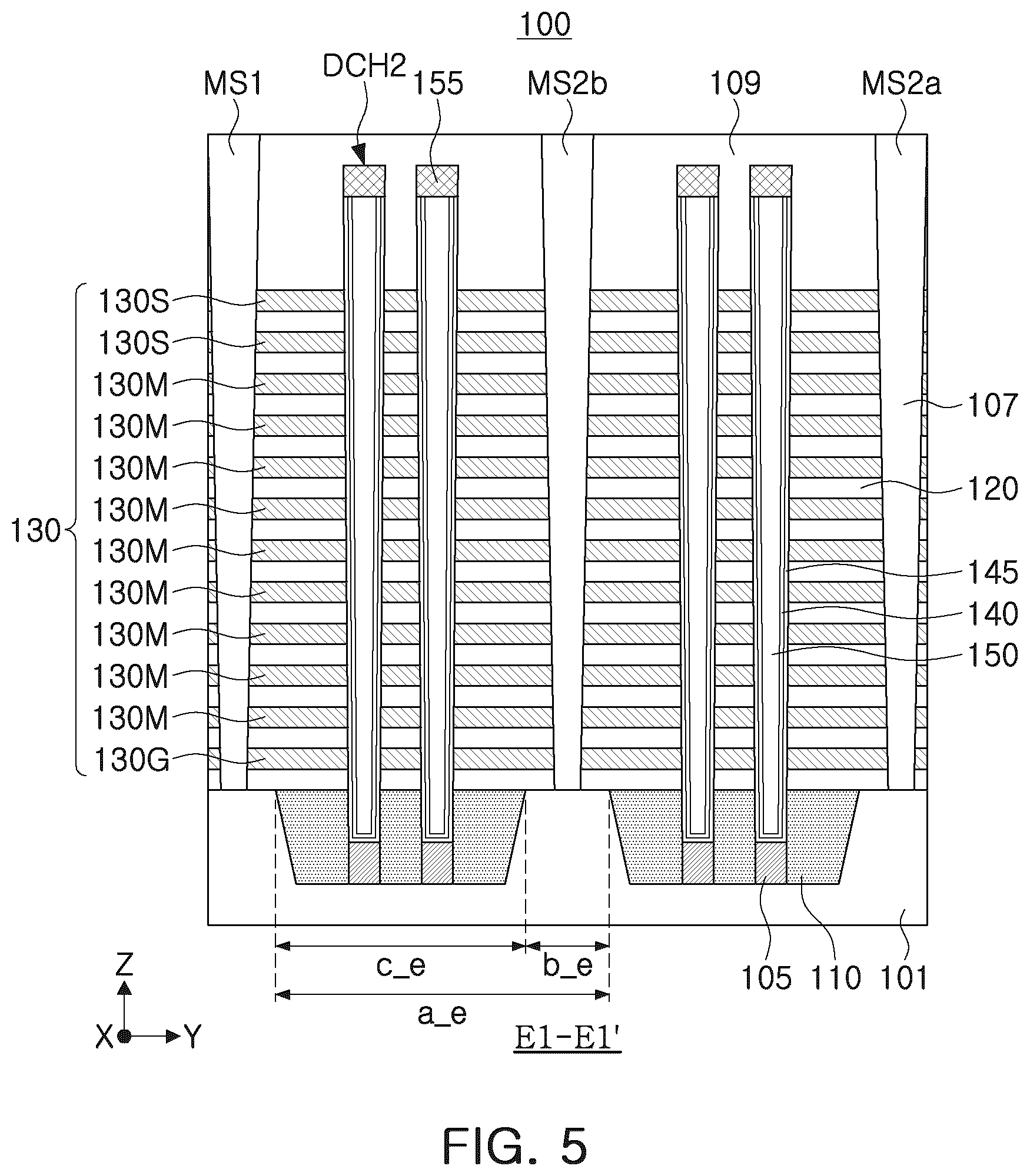Patent US12588205 Figure 10 – Semiconductor device and electronic system including the same