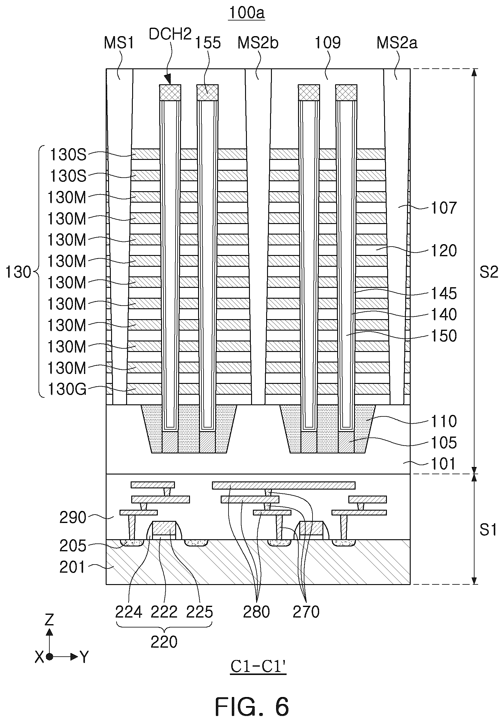 Patent US12588205 Figure 11 – Semiconductor device and electronic system including the same