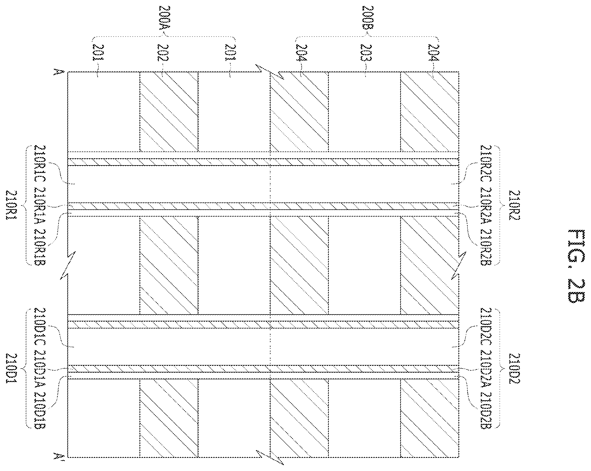 Patent US12588207 Figure 5 – Semiconductor device including channel structures and a slit structure
