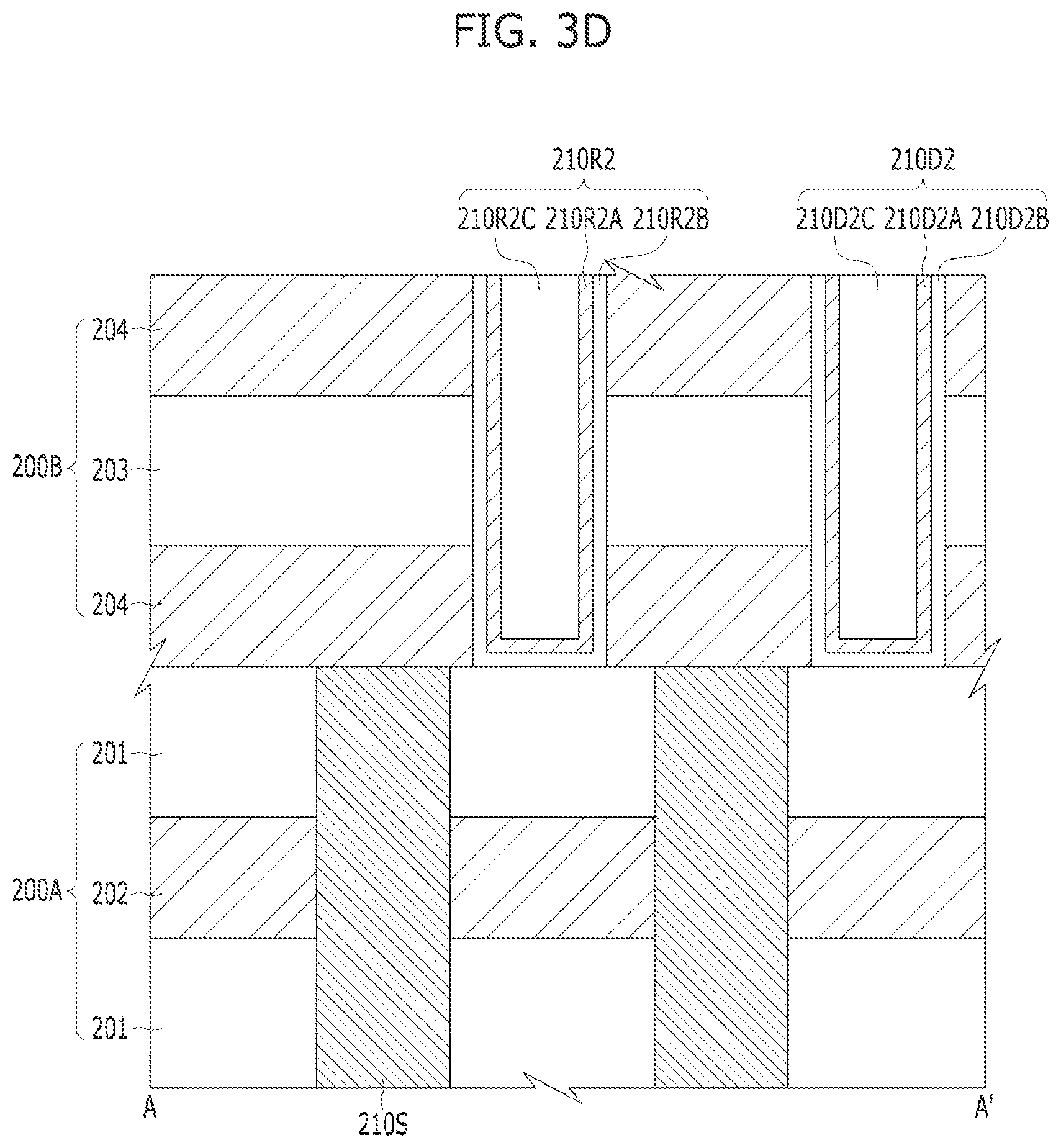 Patent US12588207 Figure 9 – Semiconductor device including channel structures and a slit structure