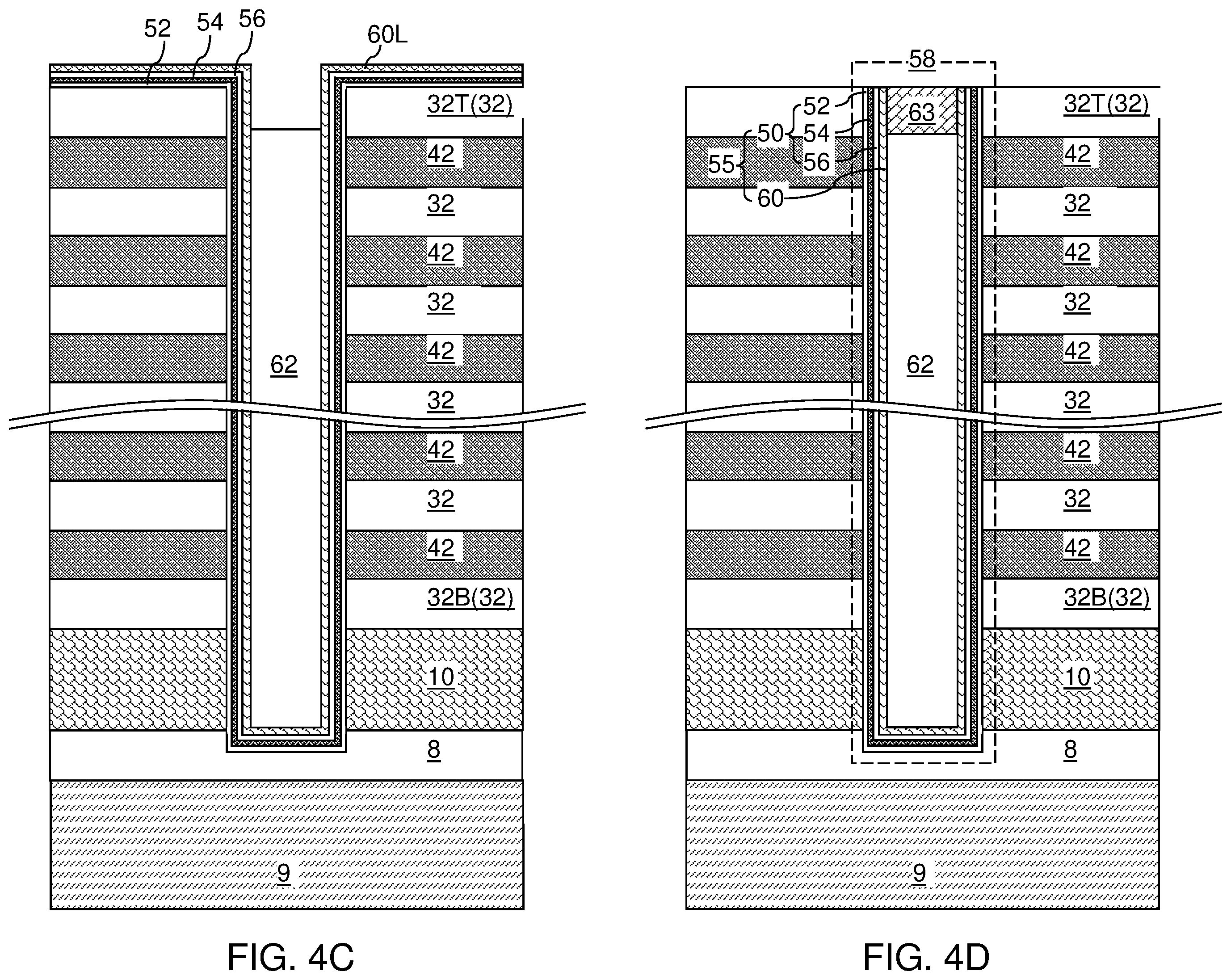 Patent US12588208 Figure 6 – Three-dimensional memory device containing insulated gate located over a top source layer for applying GIDL erase voltage and method for manufacturing the same