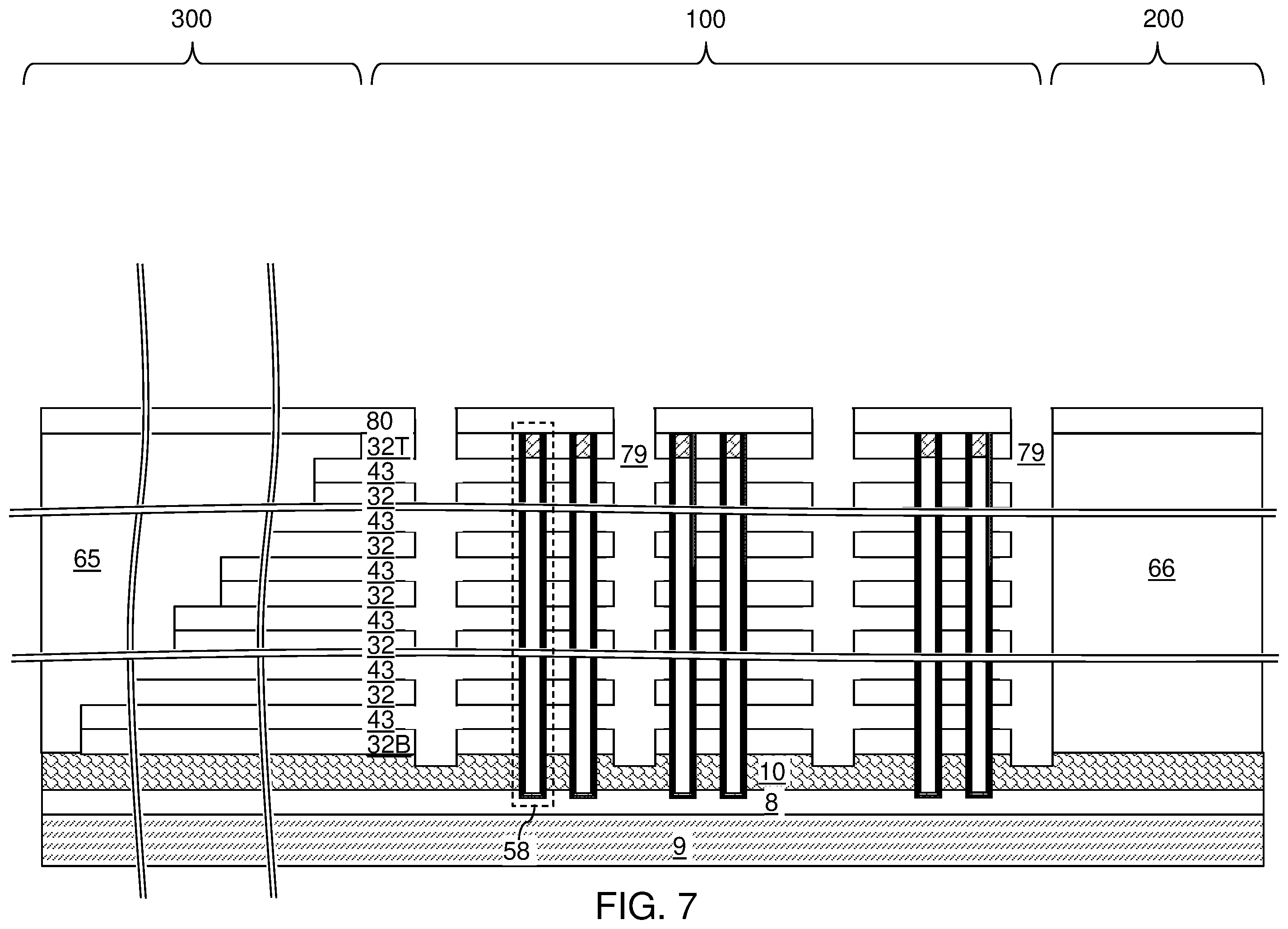 Patent US12588208 Figure 11 – Three-dimensional memory device containing insulated gate located over a top source layer for applying GIDL erase voltage and method for manufacturing the same