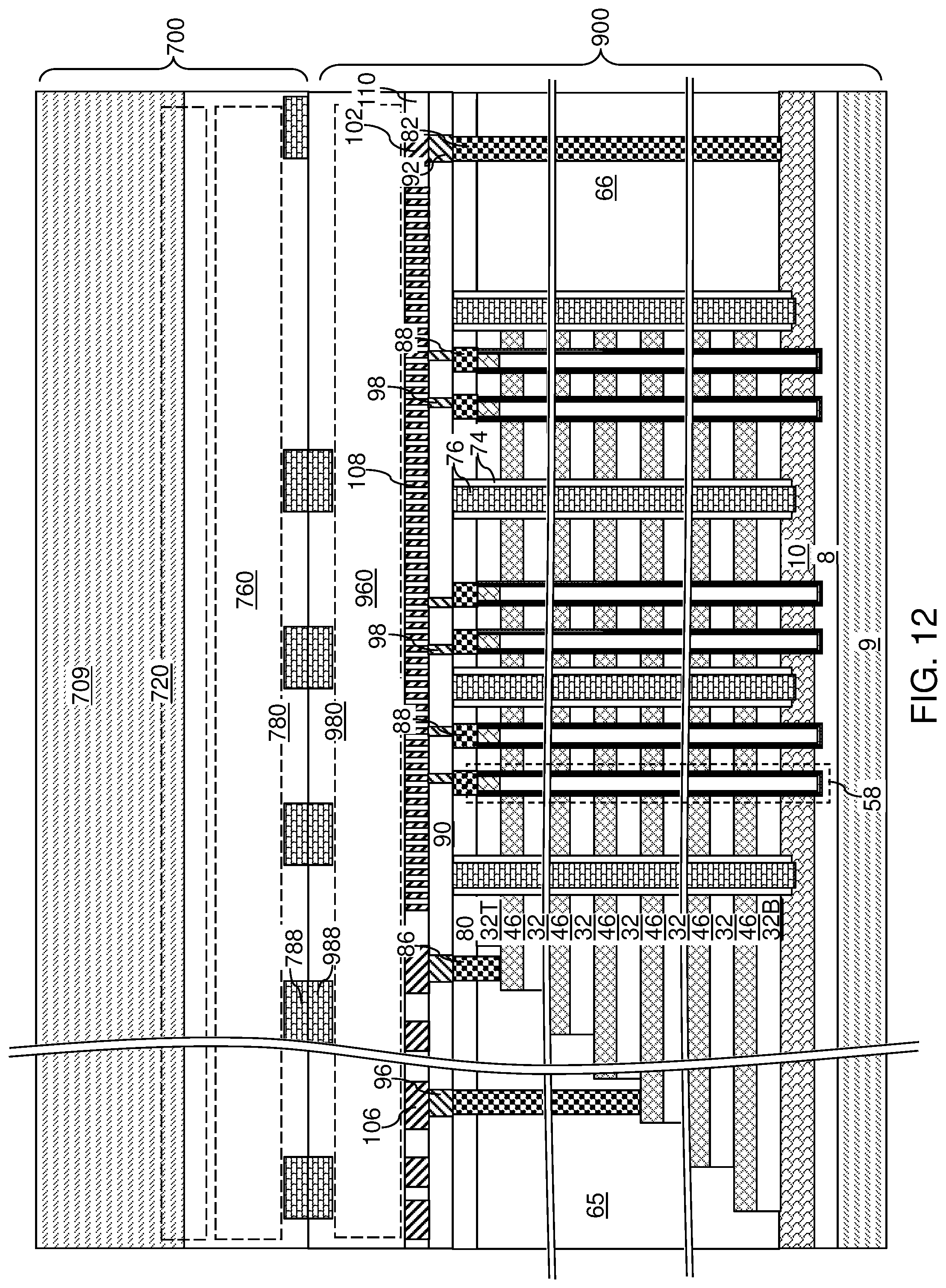 Patent US12588208 Figure 18 – Three-dimensional memory device containing insulated gate located over a top source layer for applying GIDL erase voltage and method for manufacturing the same