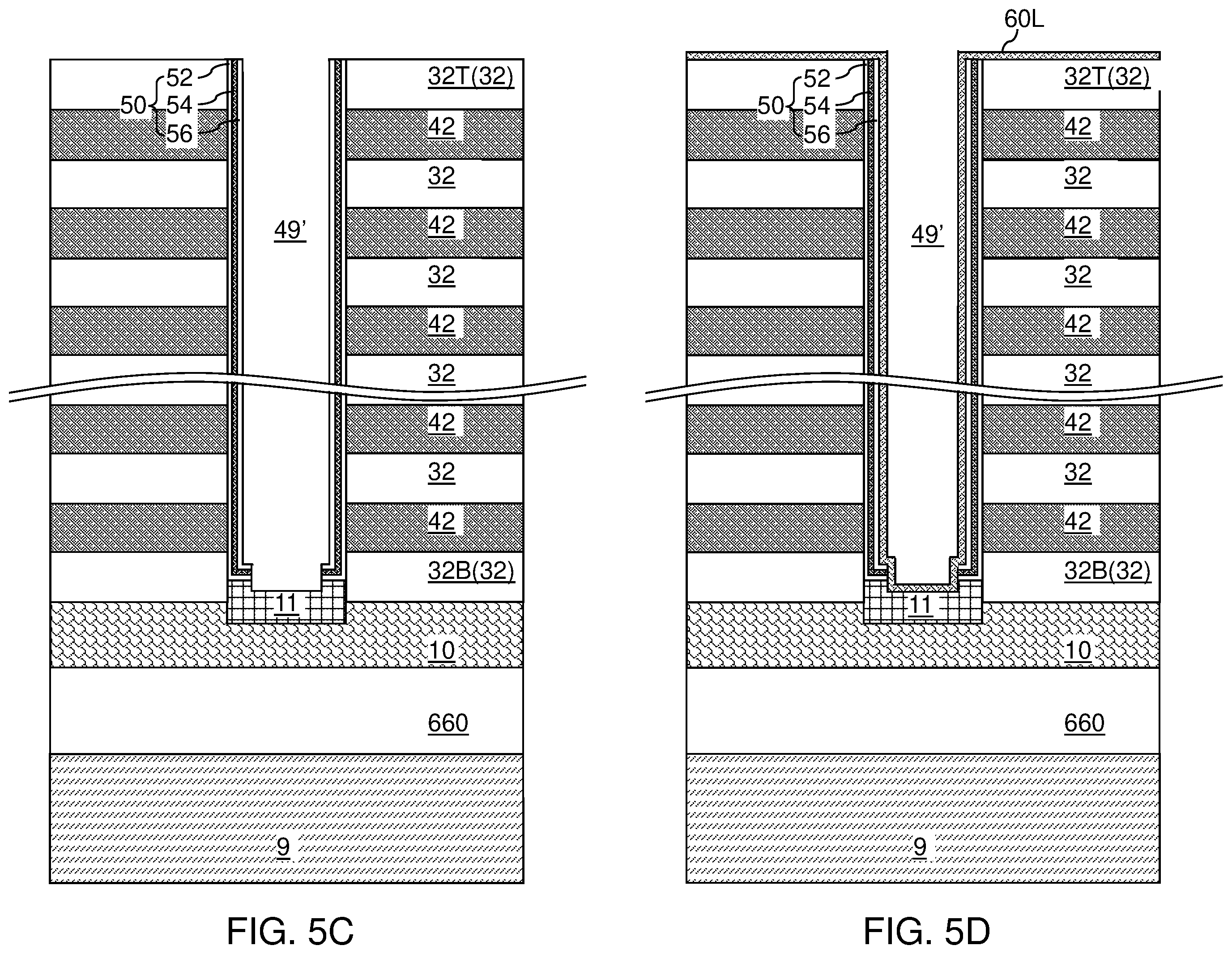 Patent US12588209 Figure 7 – Three-dimensional memory device containing composite word lines including a respective fluorine-free capping sublayer and methods of forming the same
