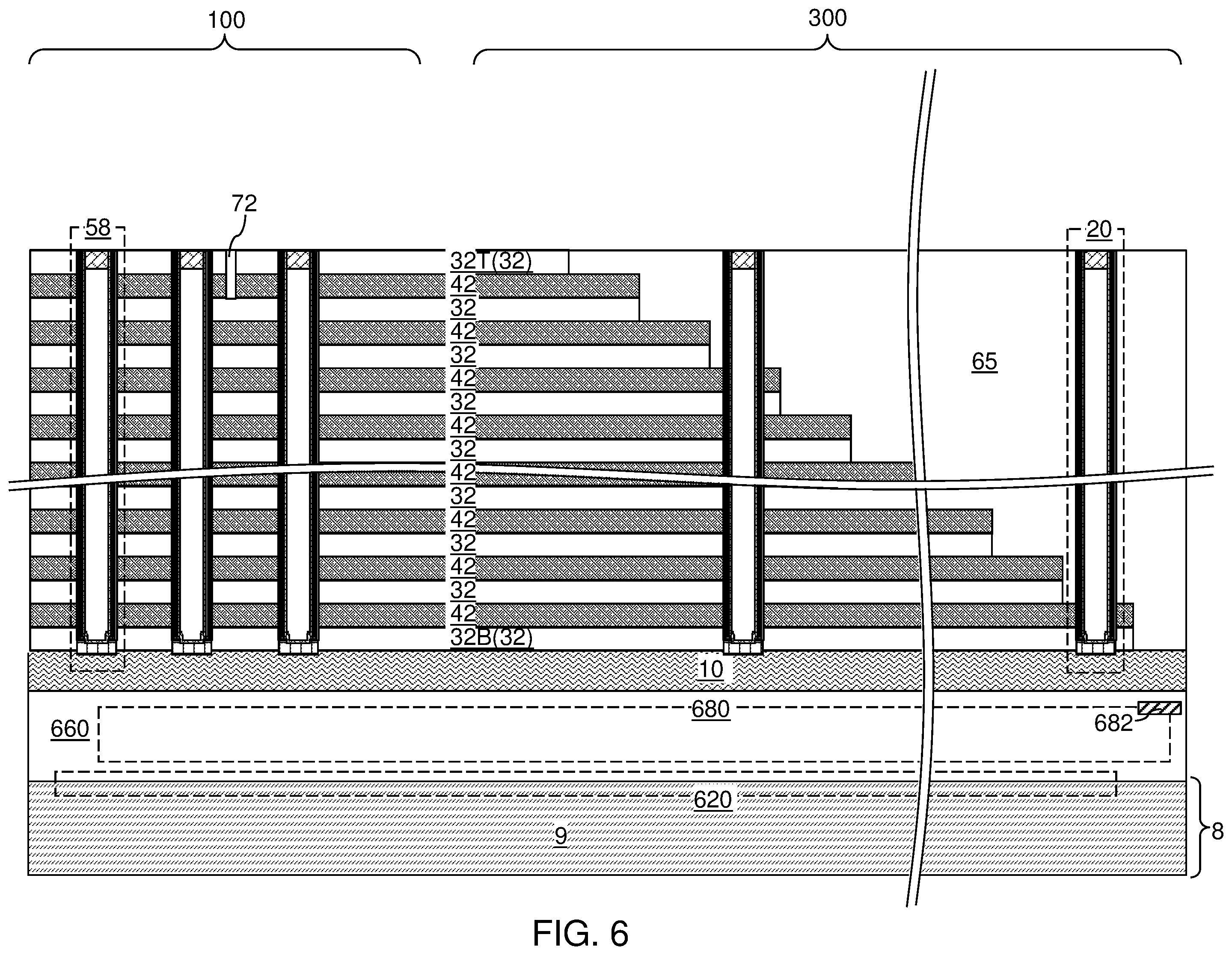 Patent US12588209 Figure 9 – Three-dimensional memory device containing composite word lines including a respective fluorine-free capping sublayer and methods of forming the same