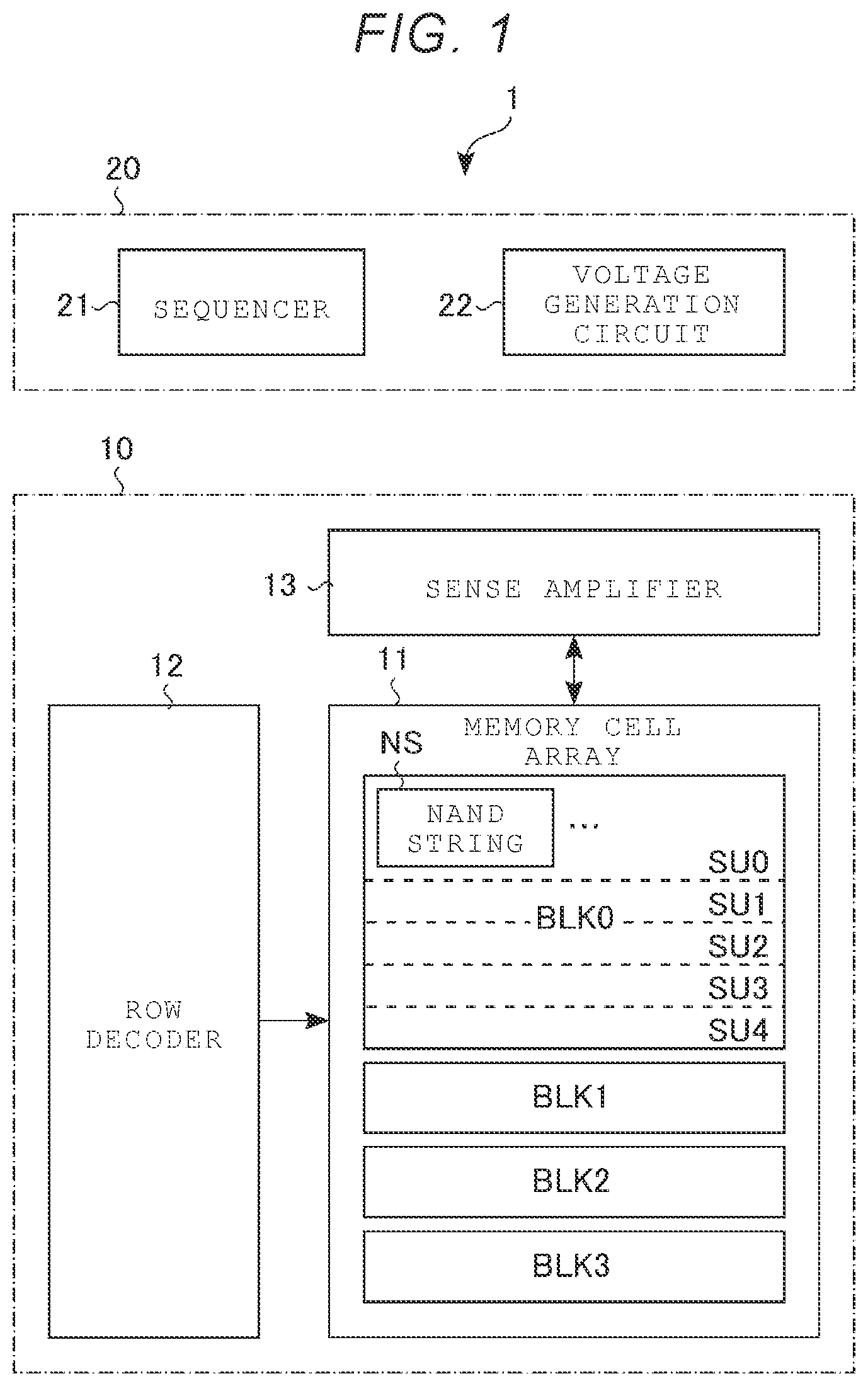 Patent US12588210 Figure 1 – Semiconductor memory device