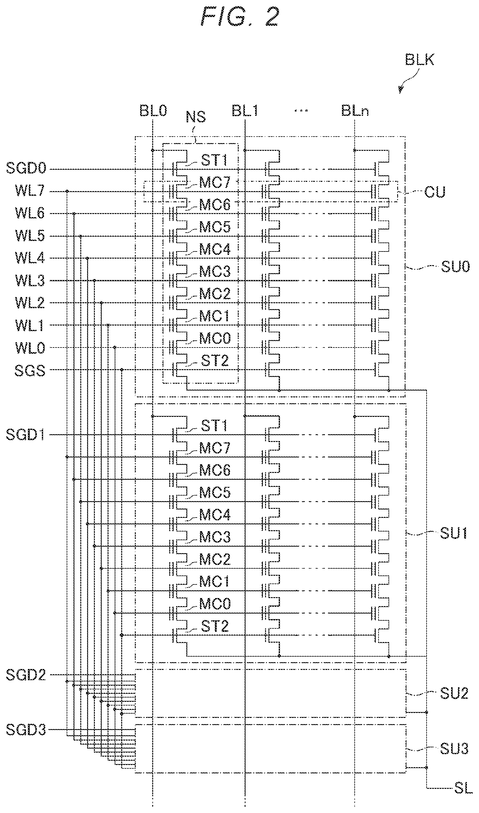 Patent US12588210 Figure 2 – Semiconductor memory device