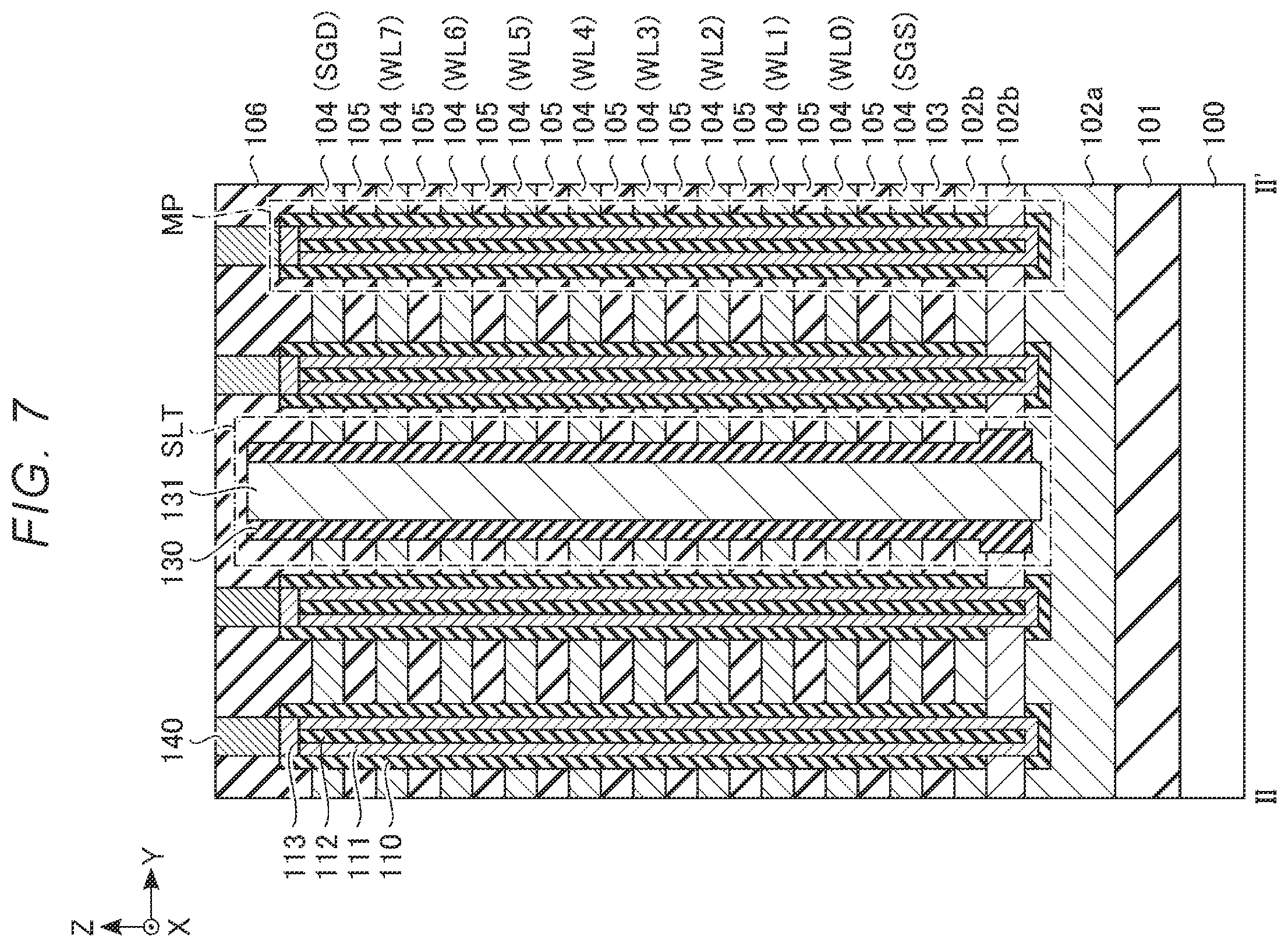 Patent US12588210 Figure 7 – Semiconductor memory device