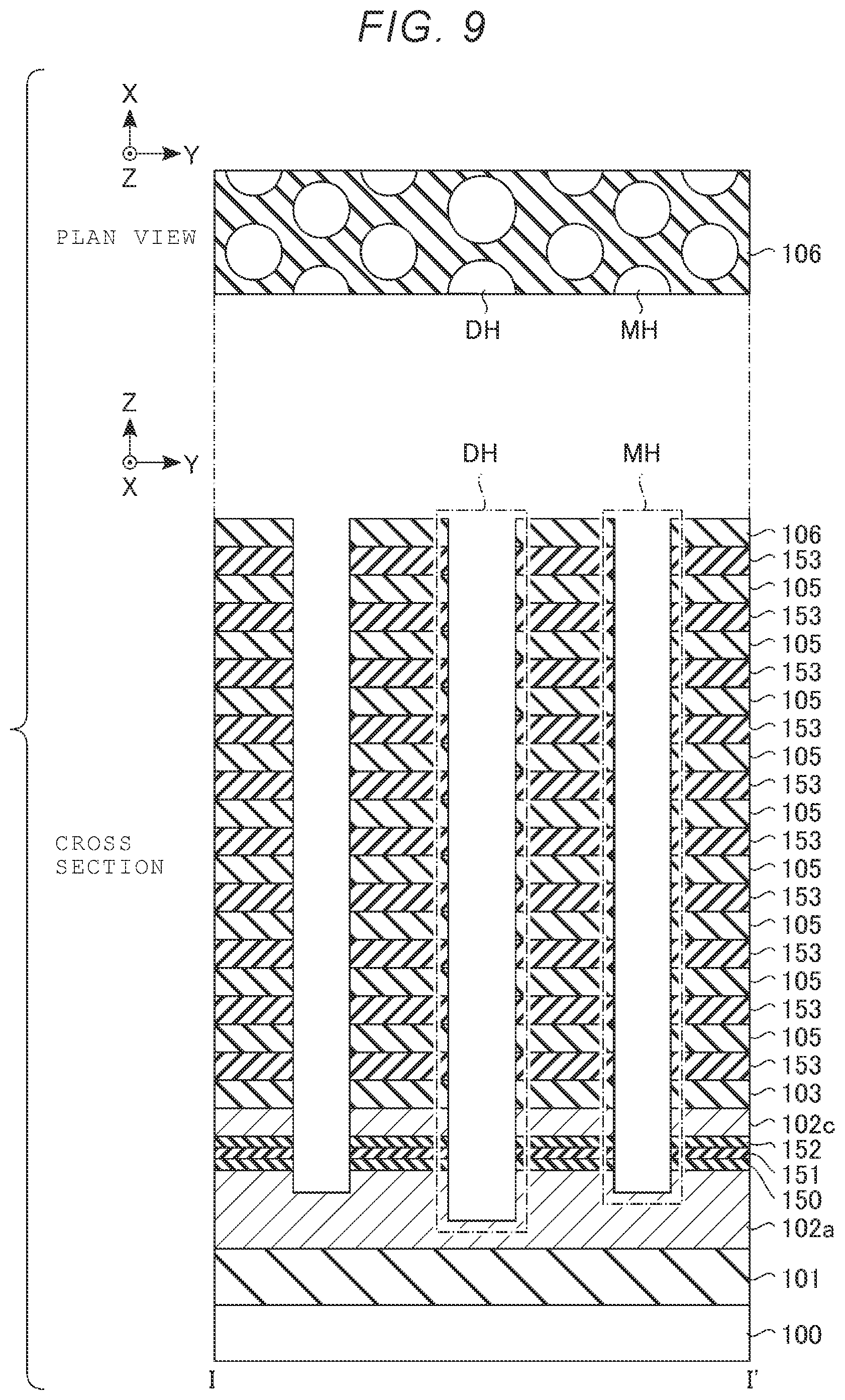 Patent US12588210 Figure 9 – Semiconductor memory device