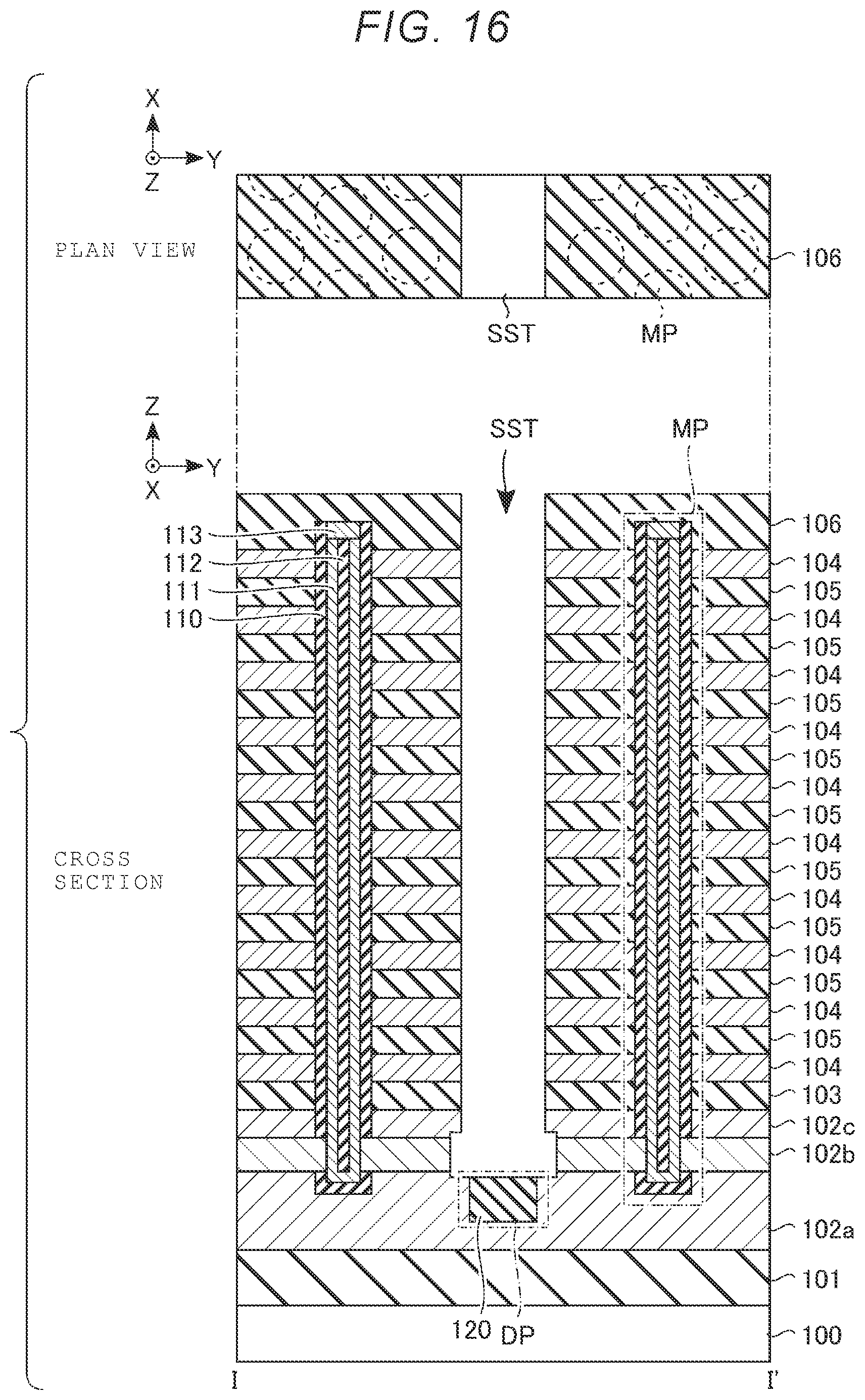 Patent US12588210 Figure 16 – Semiconductor memory device
