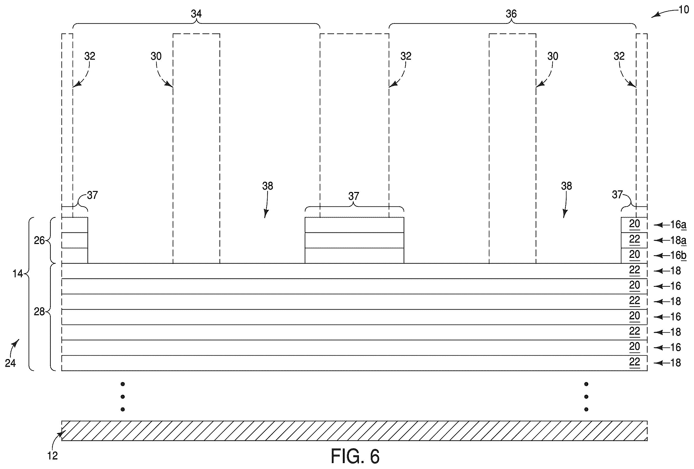 Patent US12588212 Figure 7 – Integrated assemblies, and methods of forming integrated assemblies