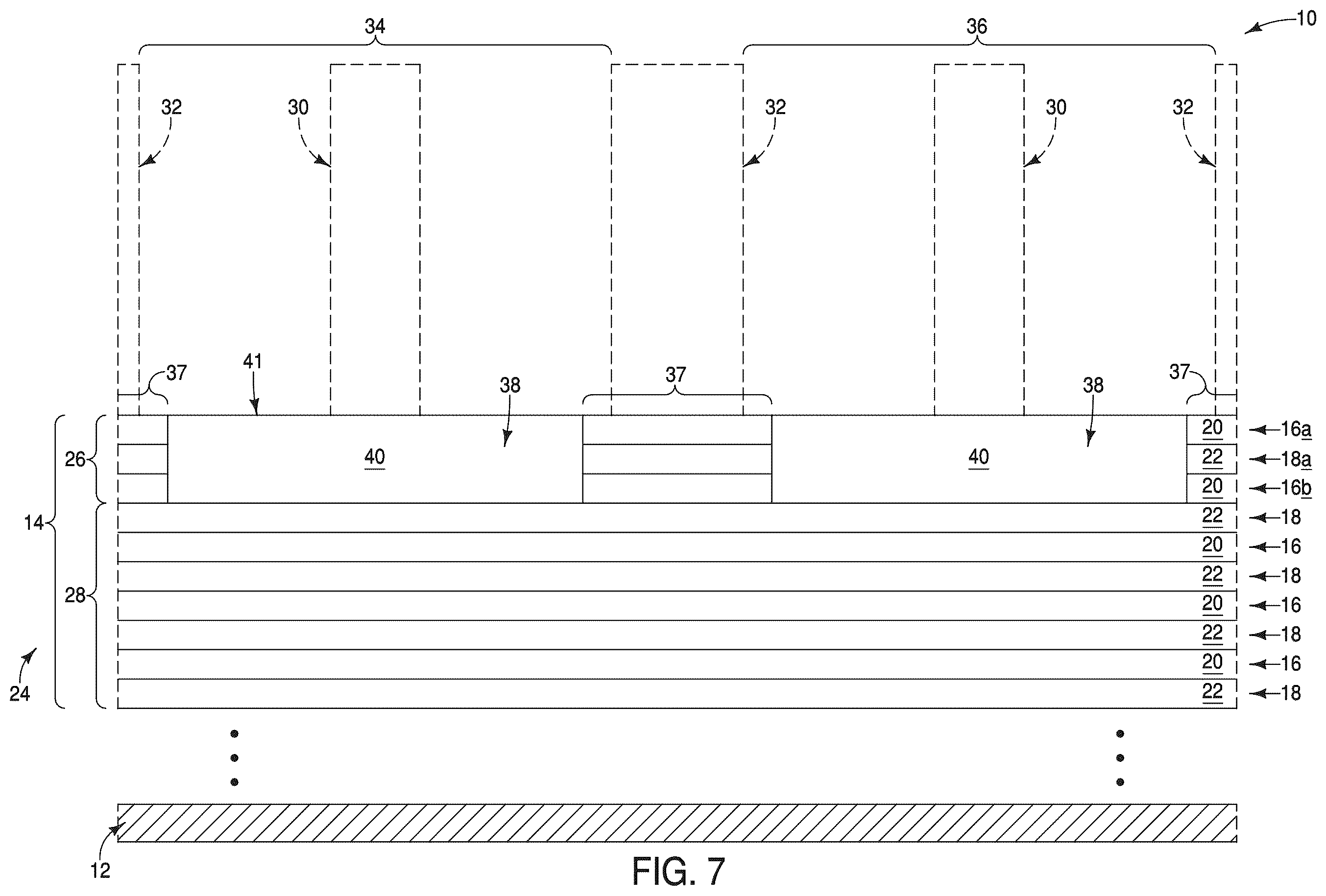 Patent US12588212 Figure 8 – Integrated assemblies, and methods of forming integrated assemblies