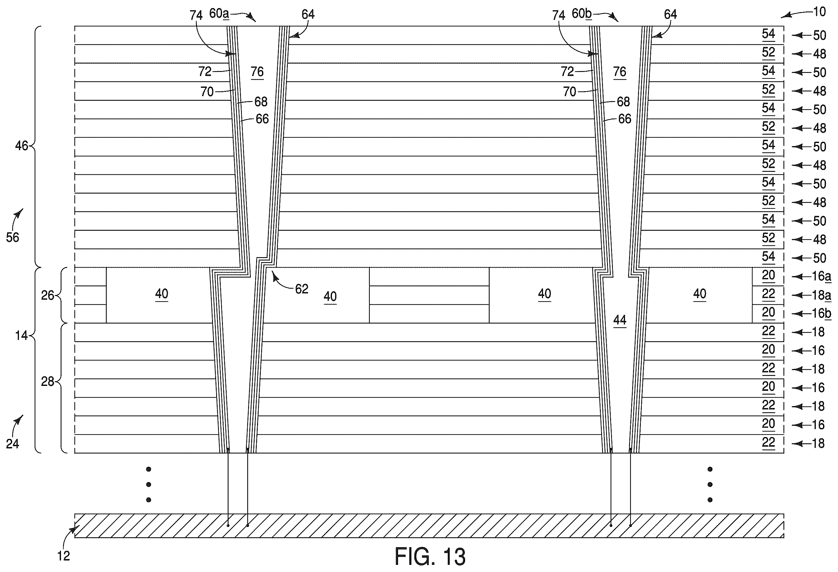 Patent US12588212 Figure 16 – Integrated assemblies, and methods of forming integrated assemblies