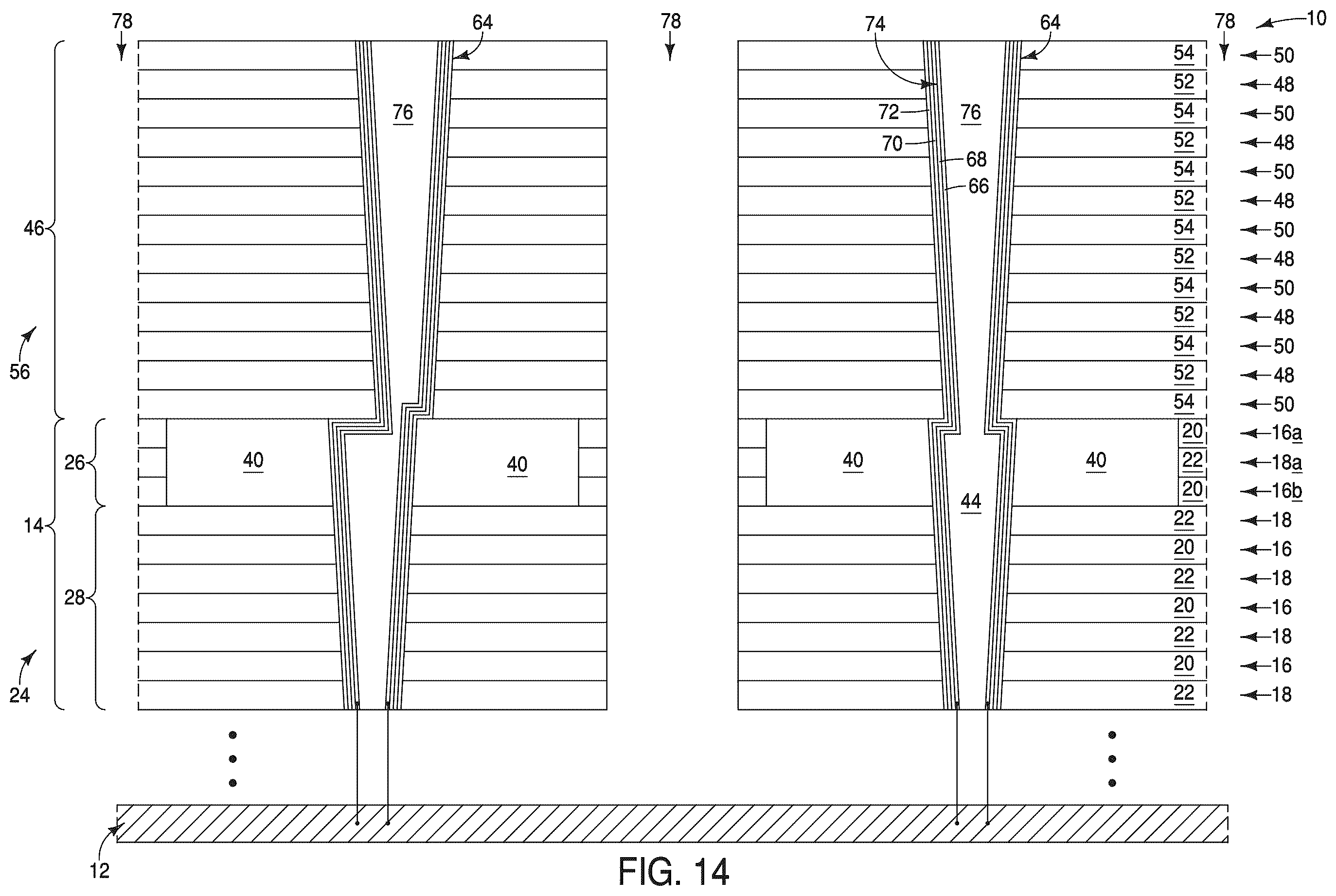 Patent US12588212 Figure 17 – Integrated assemblies, and methods of forming integrated assemblies