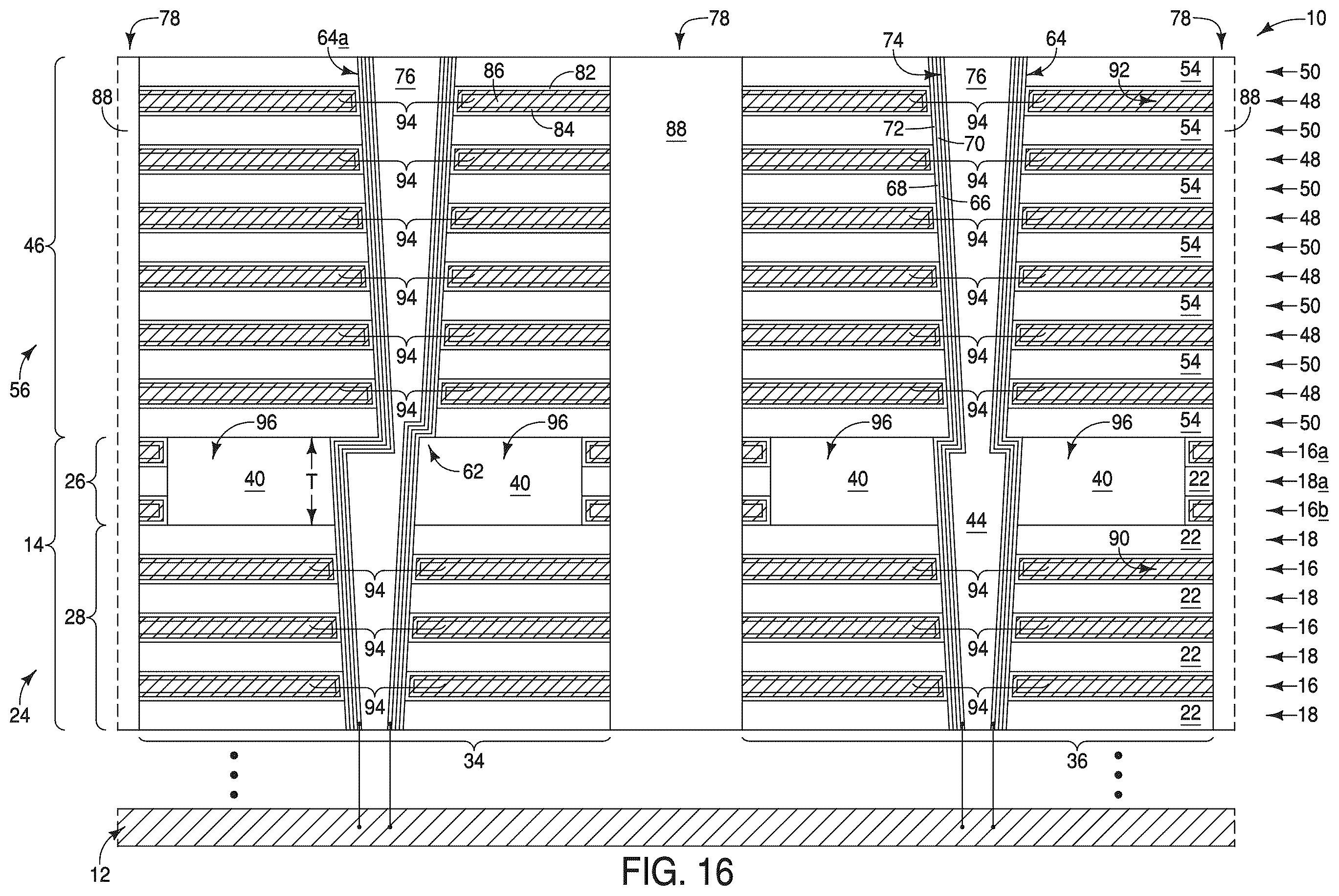 Patent US12588212 Figure 19 – Integrated assemblies, and methods of forming integrated assemblies