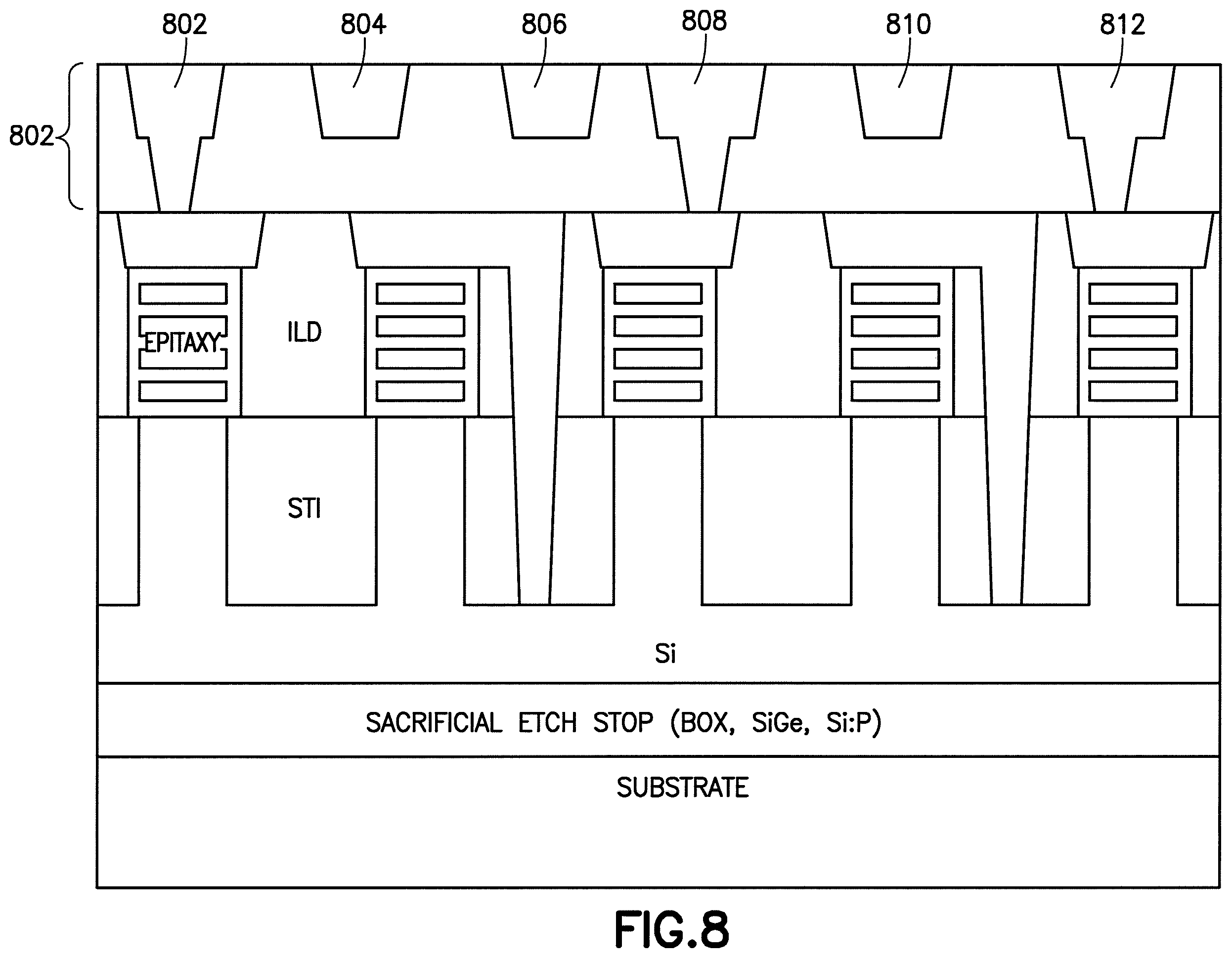 Patent US12588216 Figure 9 – Pillar based memory (MRAM) embedded within the buried power rail within a backside power distribution network