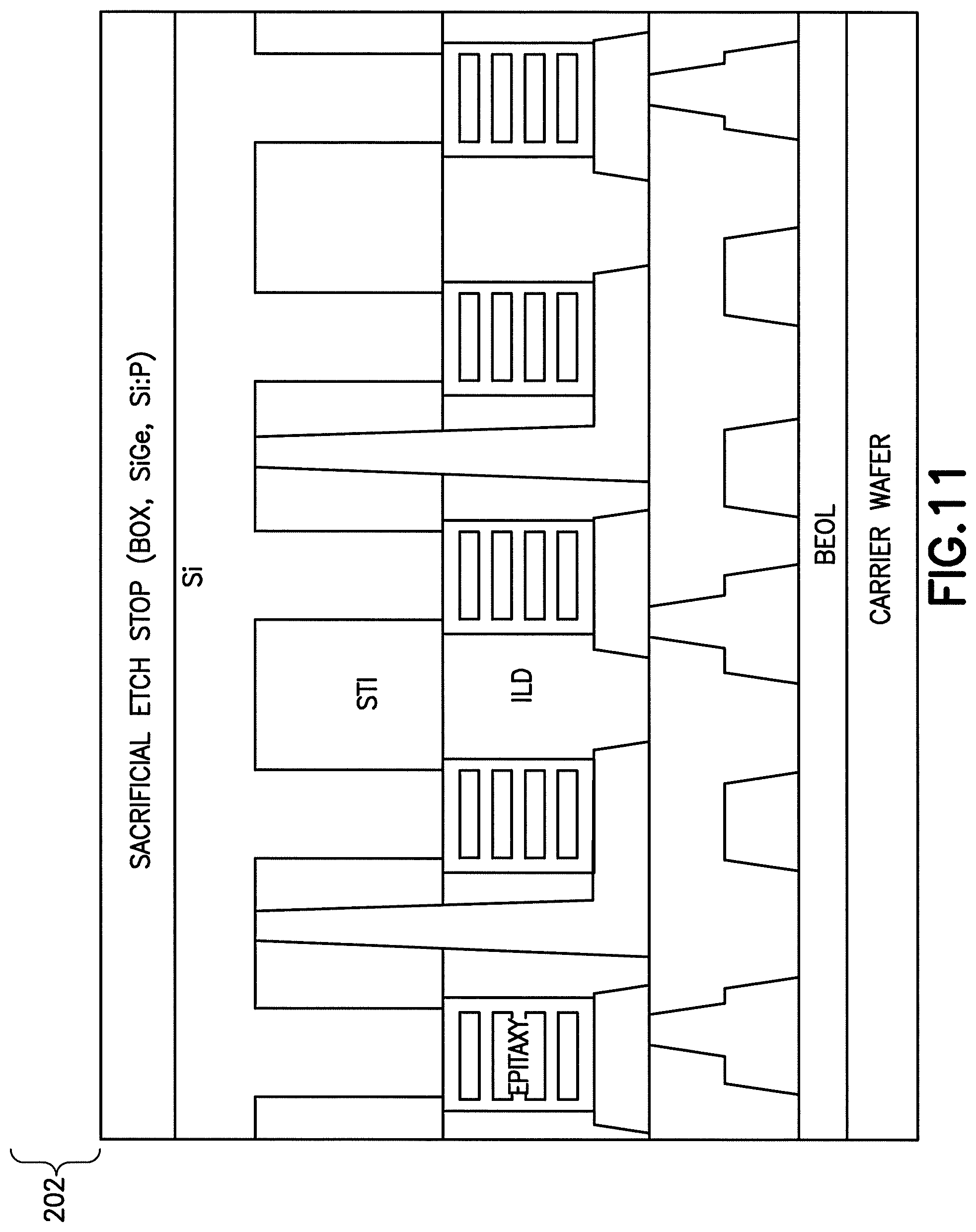 Patent US12588216 Figure 12 – Pillar based memory (MRAM) embedded within the buried power rail within a backside power distribution network