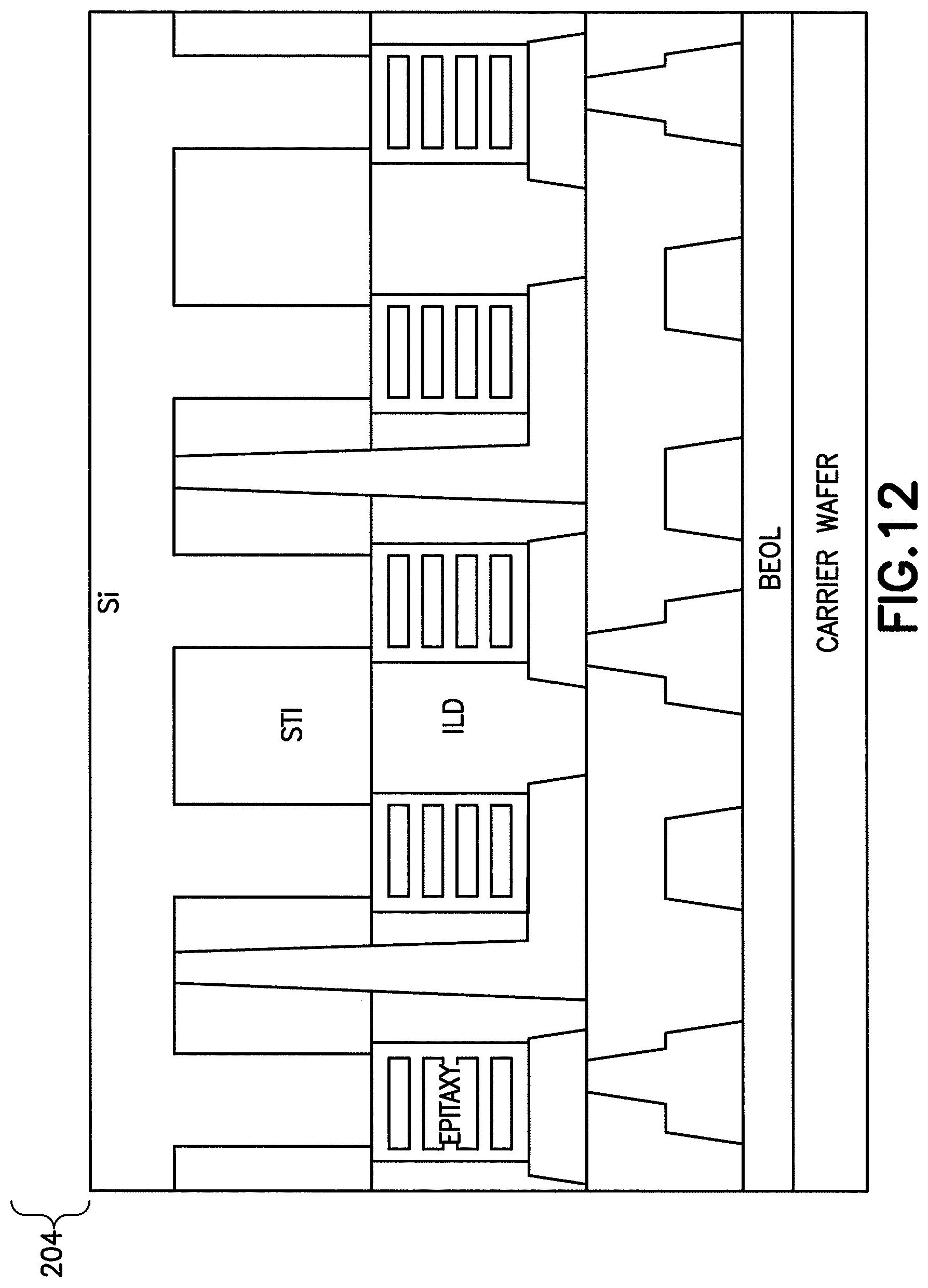Patent US12588216 Figure 13 – Pillar based memory (MRAM) embedded within the buried power rail within a backside power distribution network