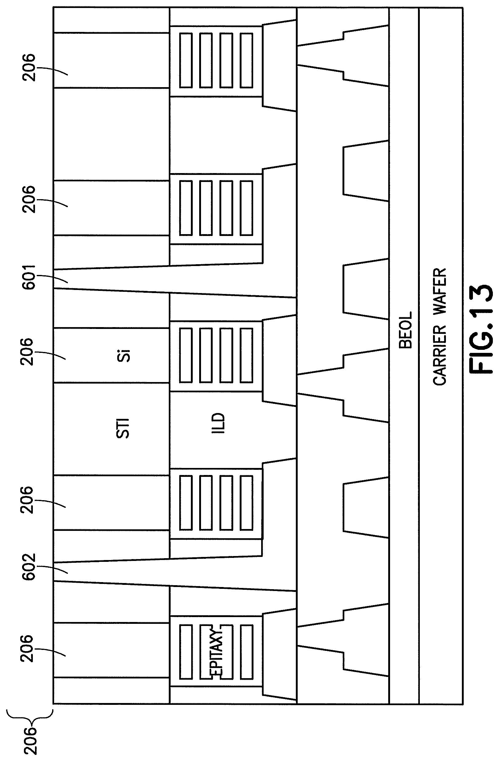 Patent US12588216 Figure 14 – Pillar based memory (MRAM) embedded within the buried power rail within a backside power distribution network